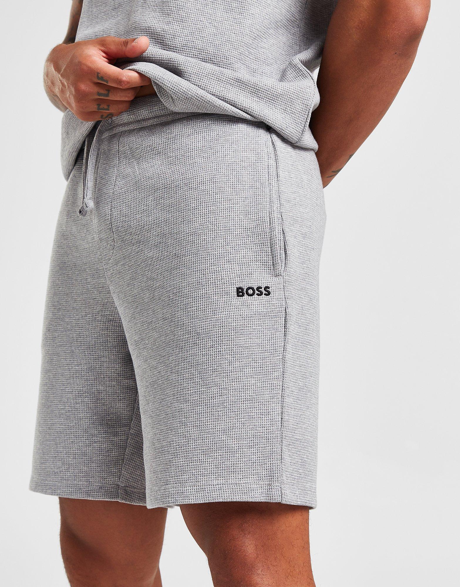 BOSS JD - Shorts Global Sports Waffle Grey
