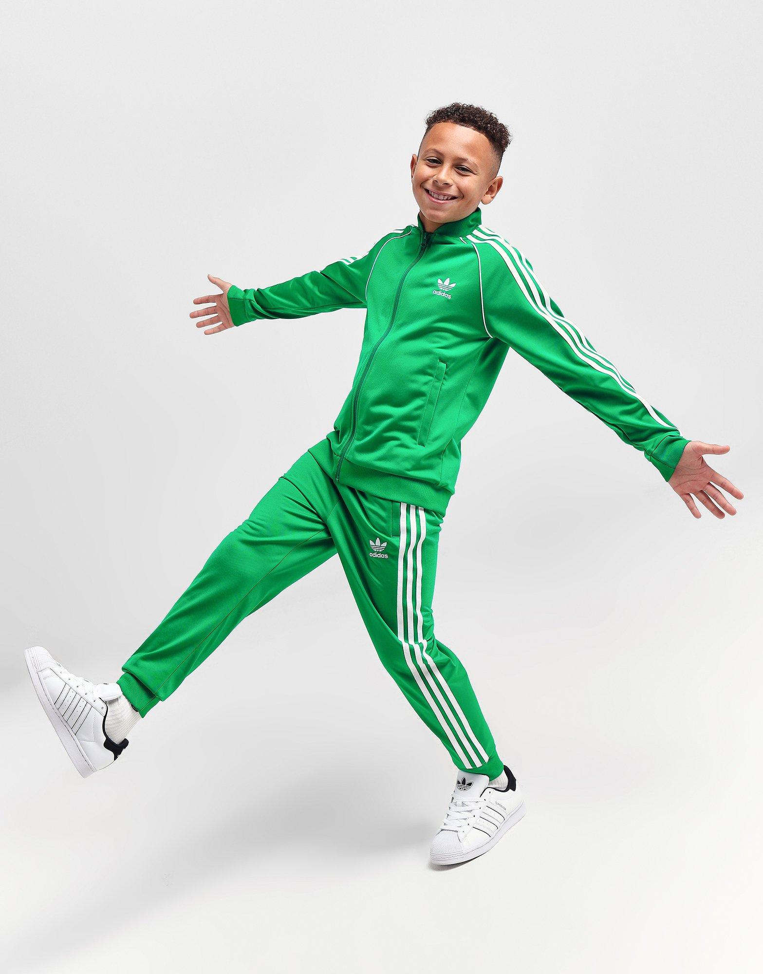 Adidas sst shop green track pants