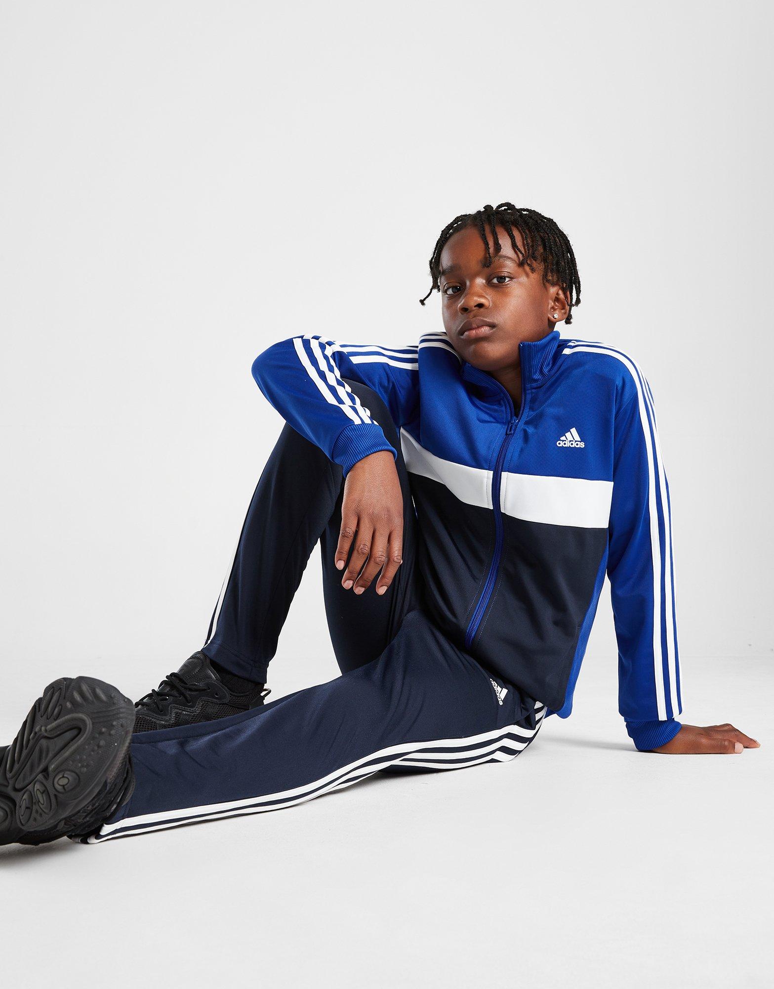 Blue adidas Tiberio Tracksuit Junior - JD Sports Ireland