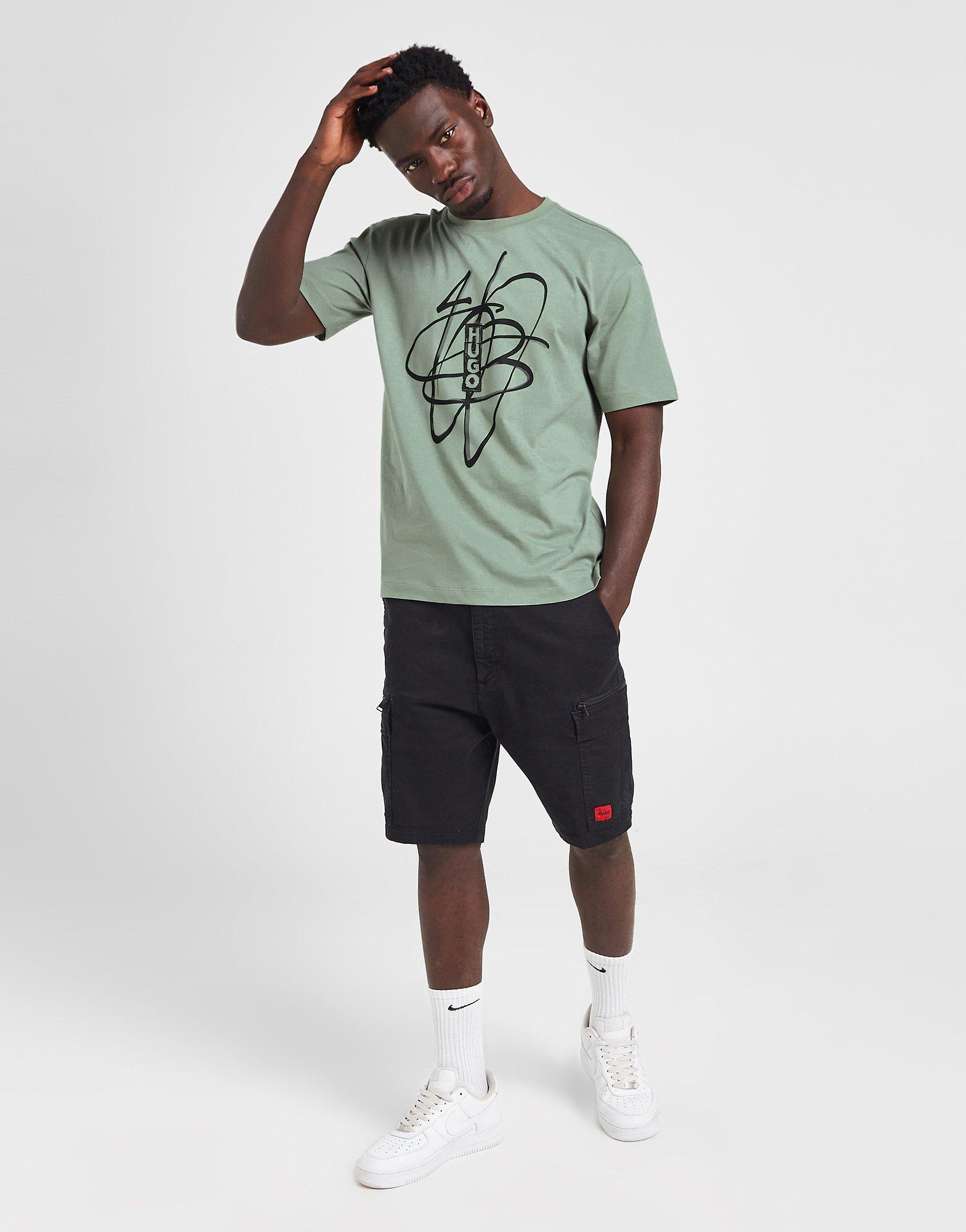 HUGO Dapuseni Vertical Logo T-Shirt