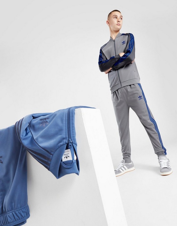 Grey adidas Originals SST Track Pants Junior - JD Sports Global