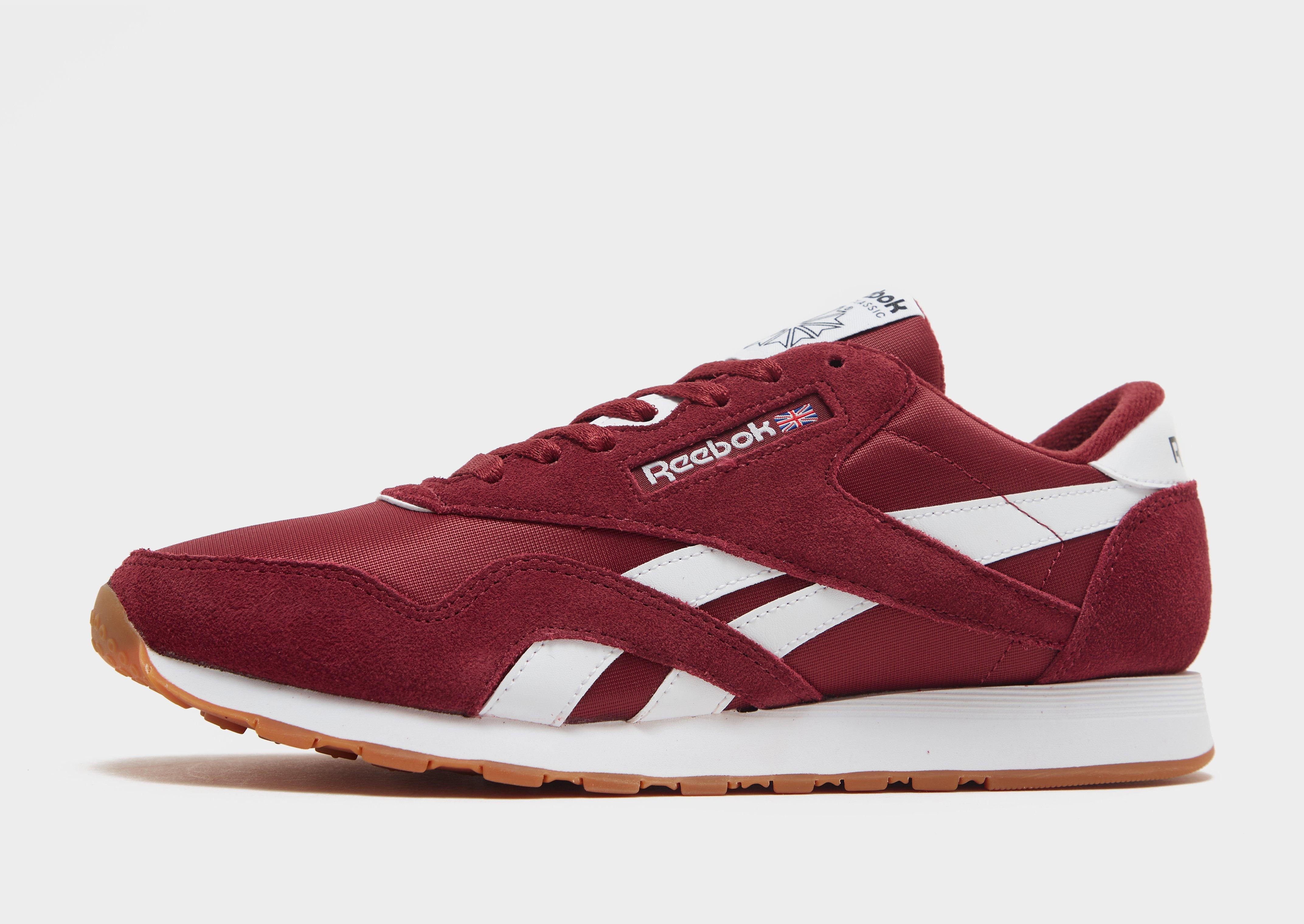 Reebok classic nylon womens on sale red