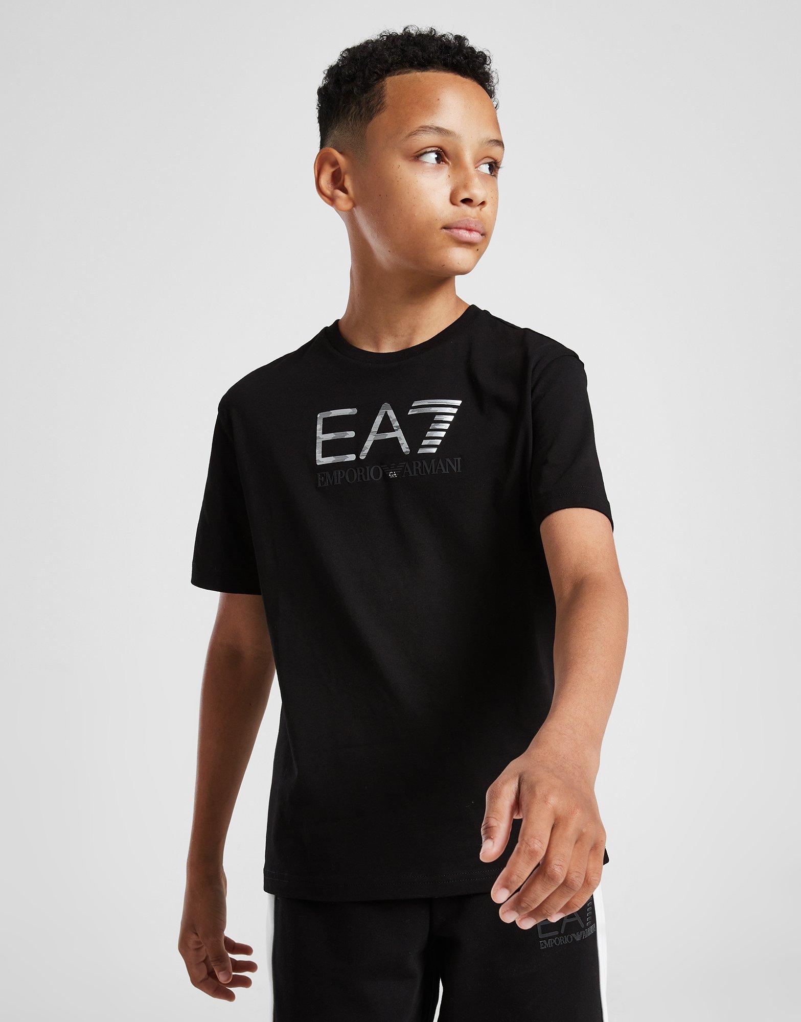 Black Emporio Armani EA7 Visibility T-Shirt Junior - JD Sports Global