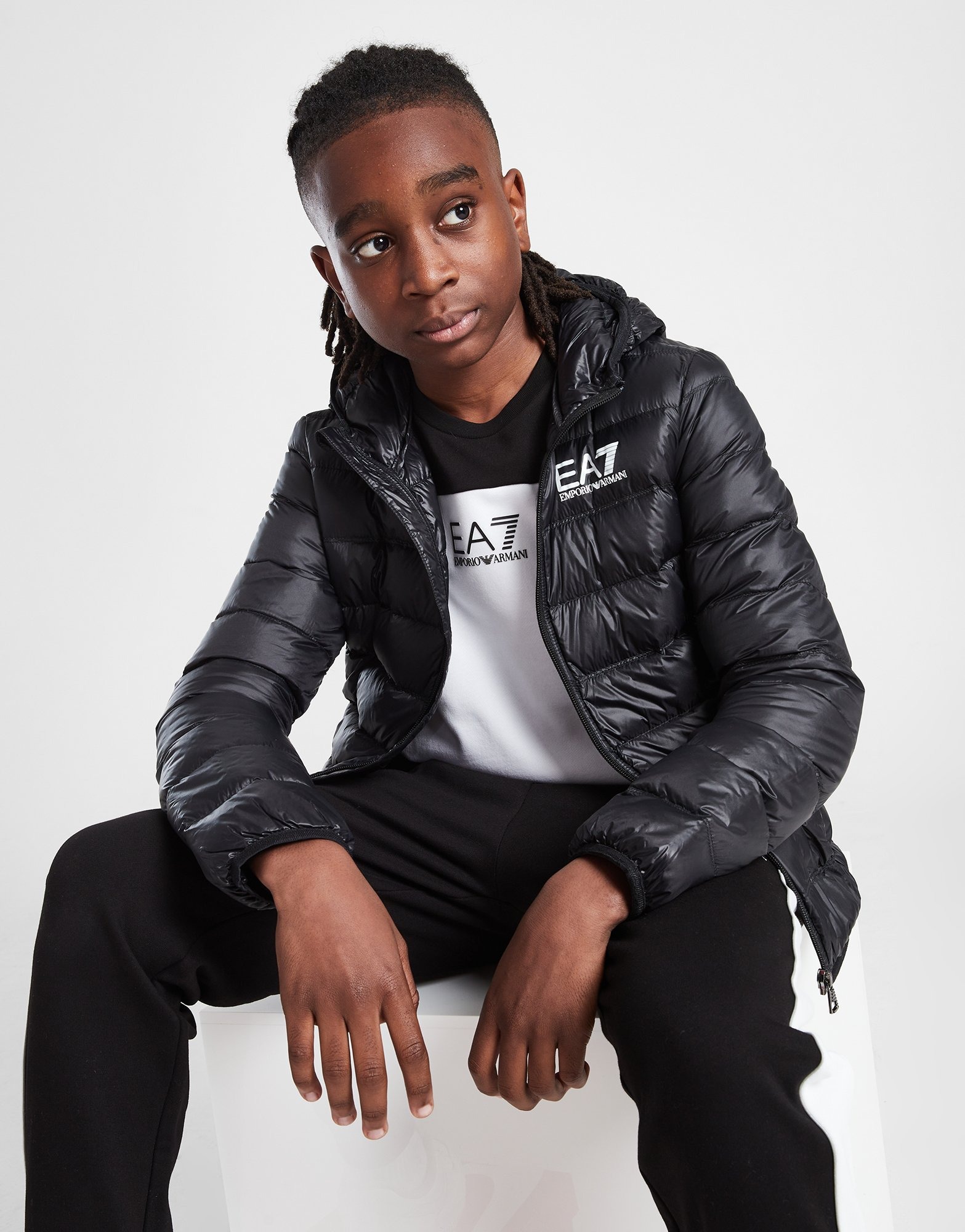 Black Emporio Armani EA7 Core Jacket Junior | JD Sports UK