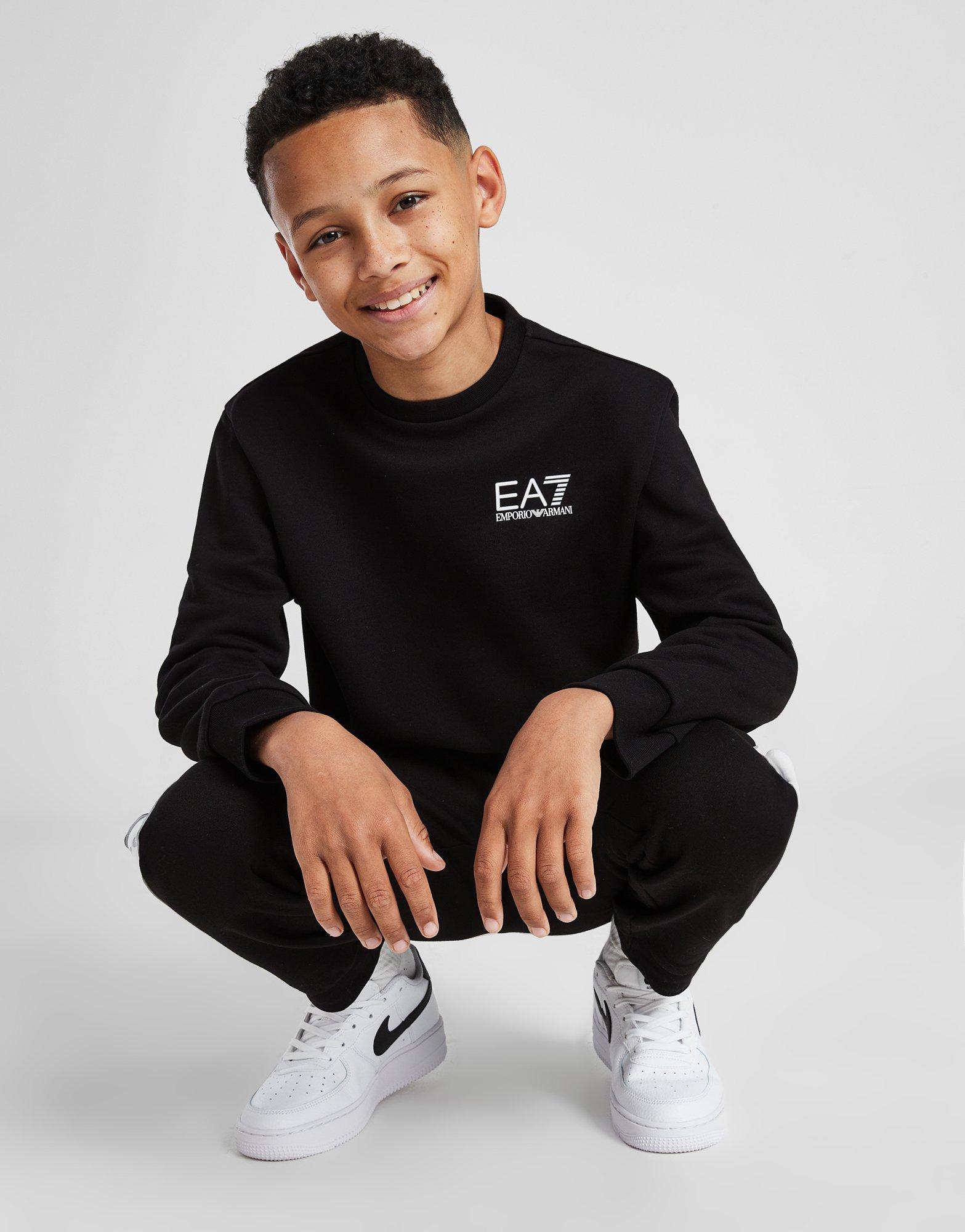 Boys armani clearance sweatshirt