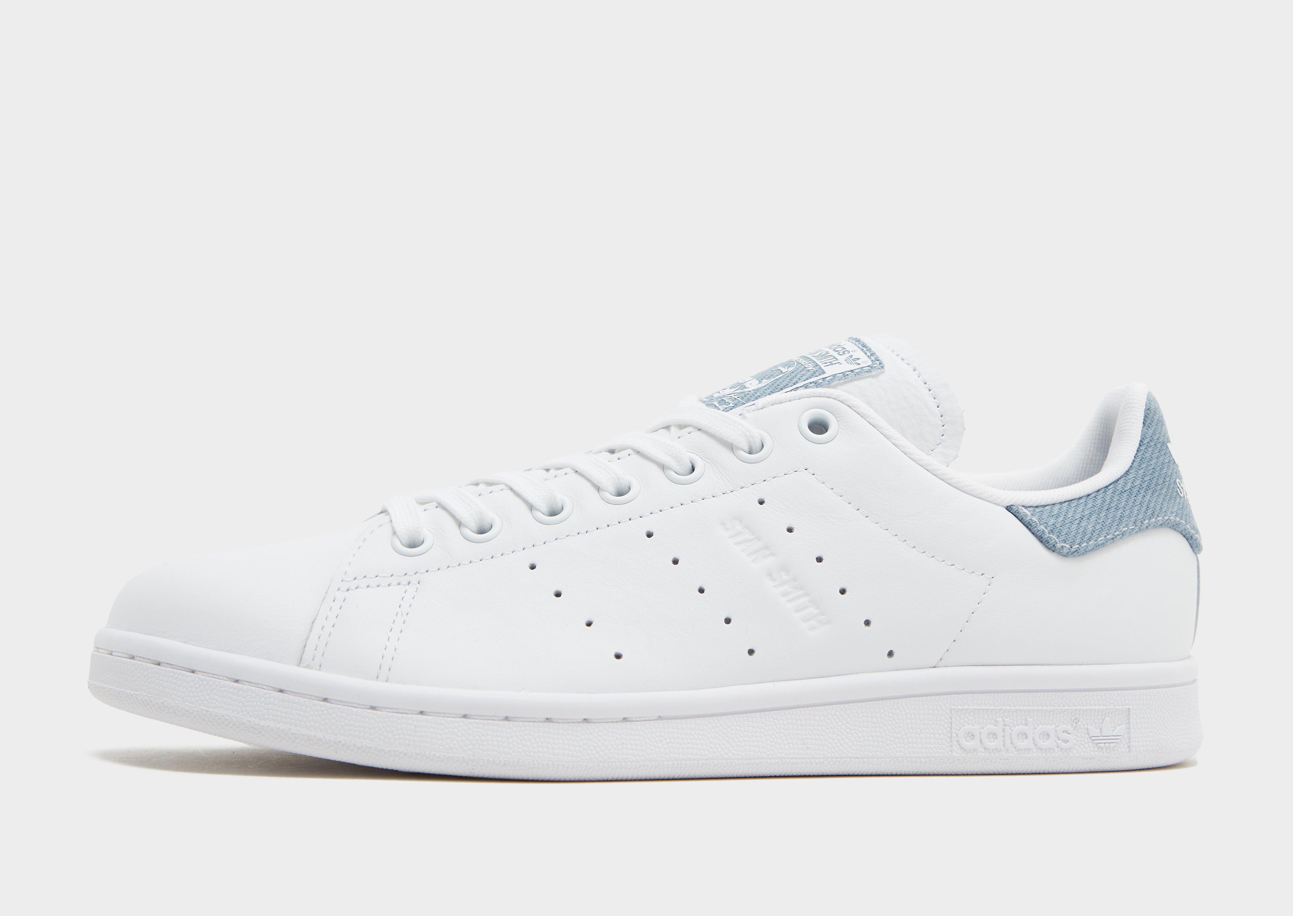 White adidas Originals Stan Smith Denim - JD Sports Global