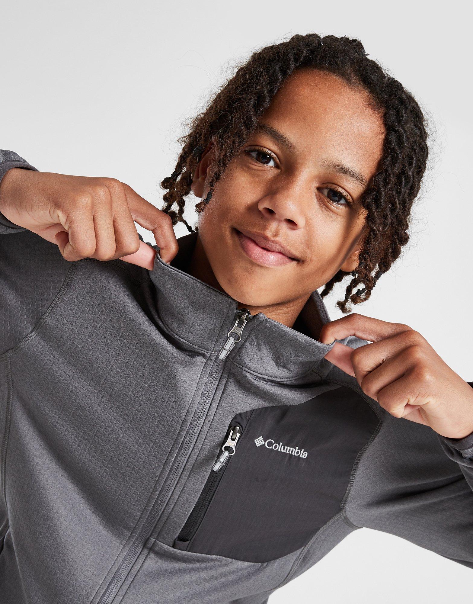 Grey Columbia Triple Canyon Fleece Jacket Junior