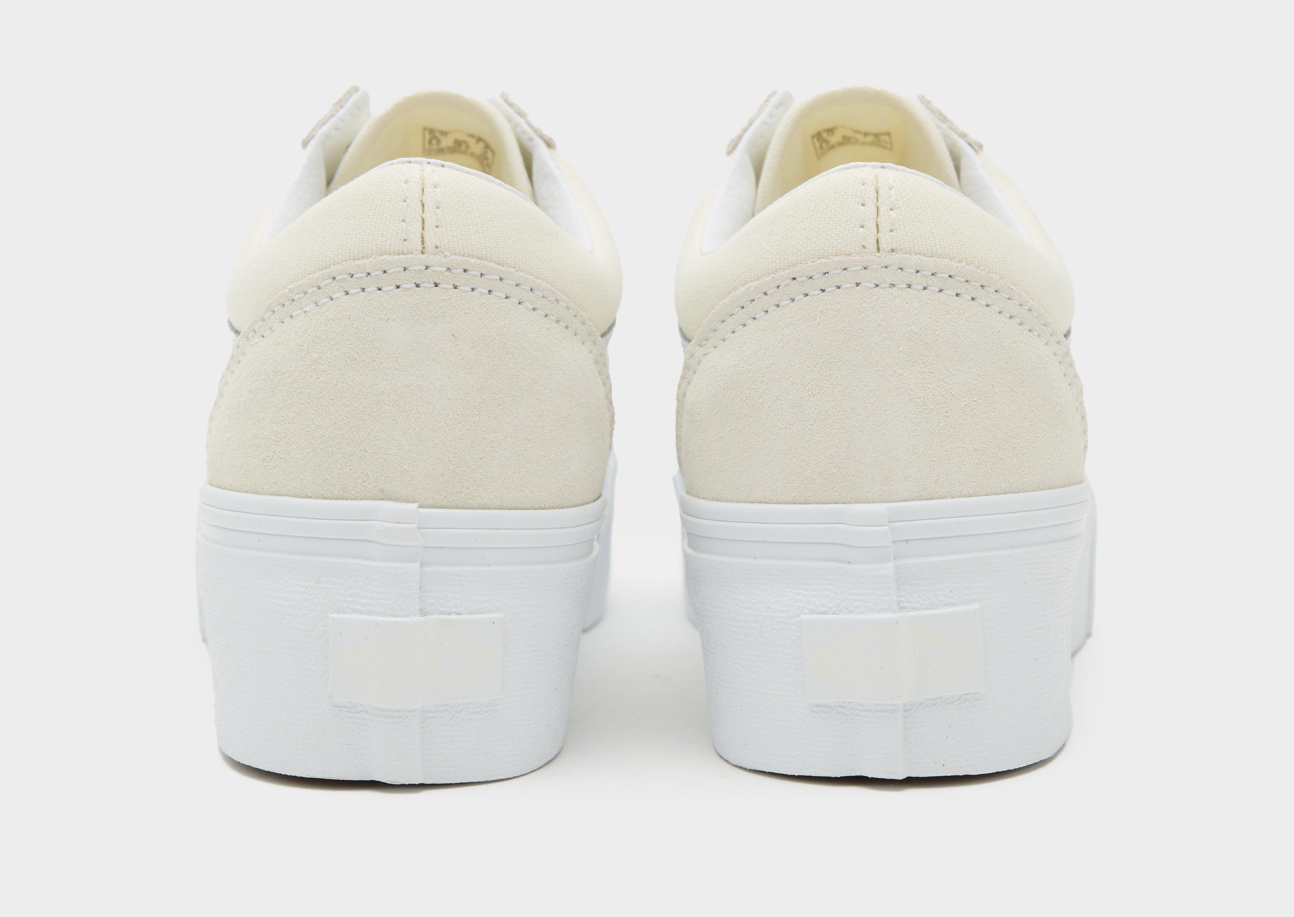 Vans white sale platform sneakers