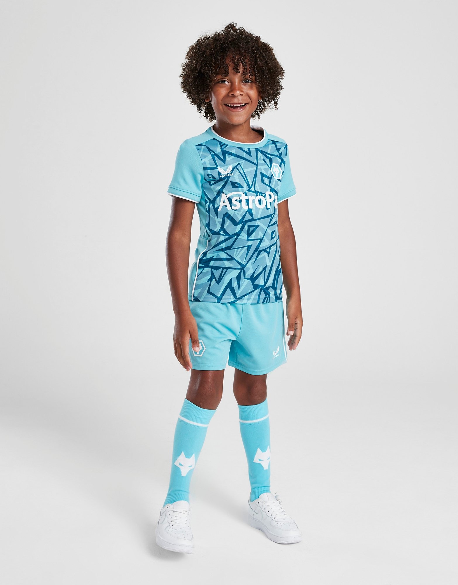 Blue Castore Wolverhampton Wanderers 23/24 Third Kit Child | JD Sports UK