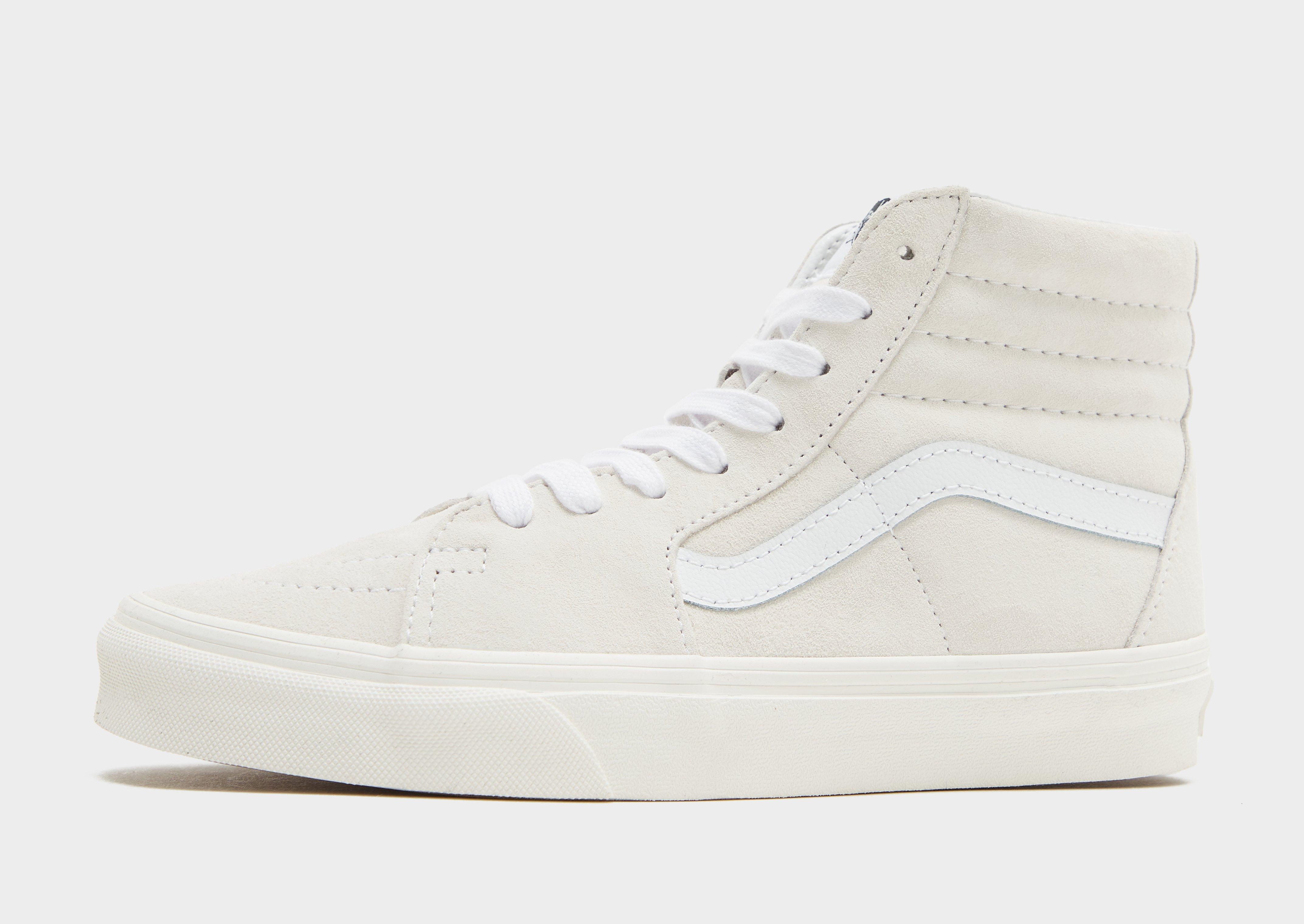 White vans high tops hot sale womens