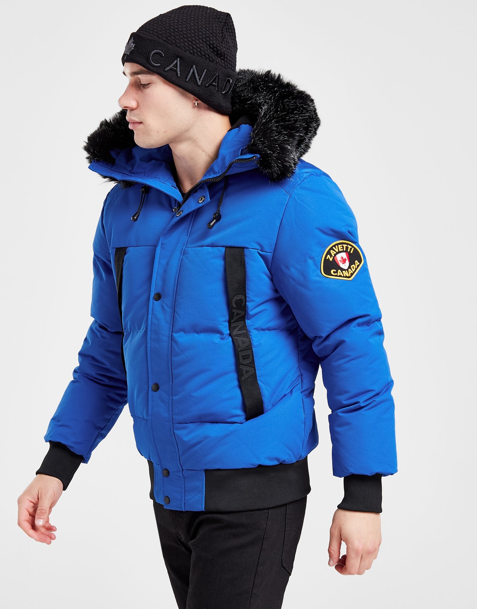 Blå Zavetti Canada Aylmer Bomber Parka Jacket - JD Sports Danmark