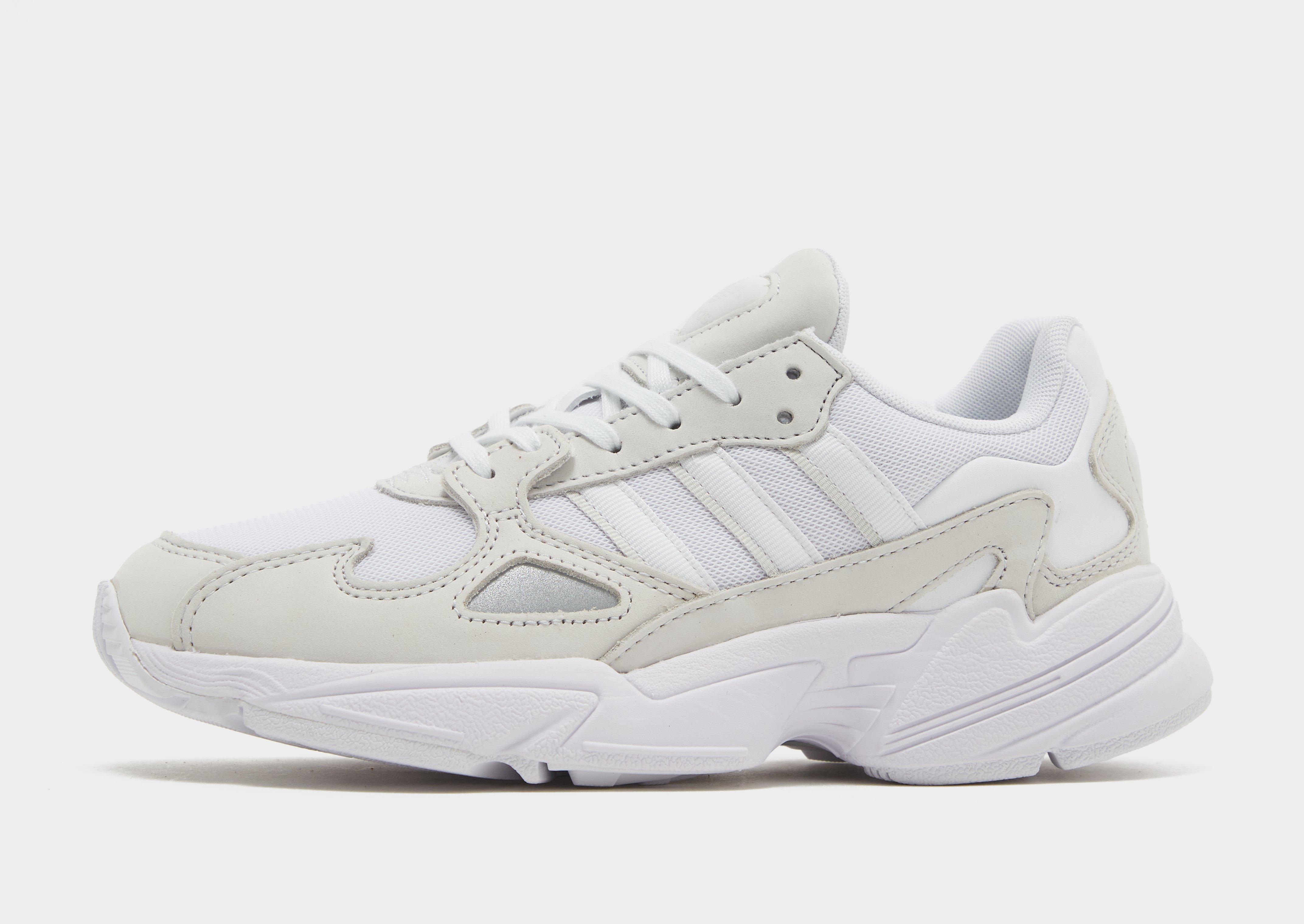 Falcon adidas best sale all white