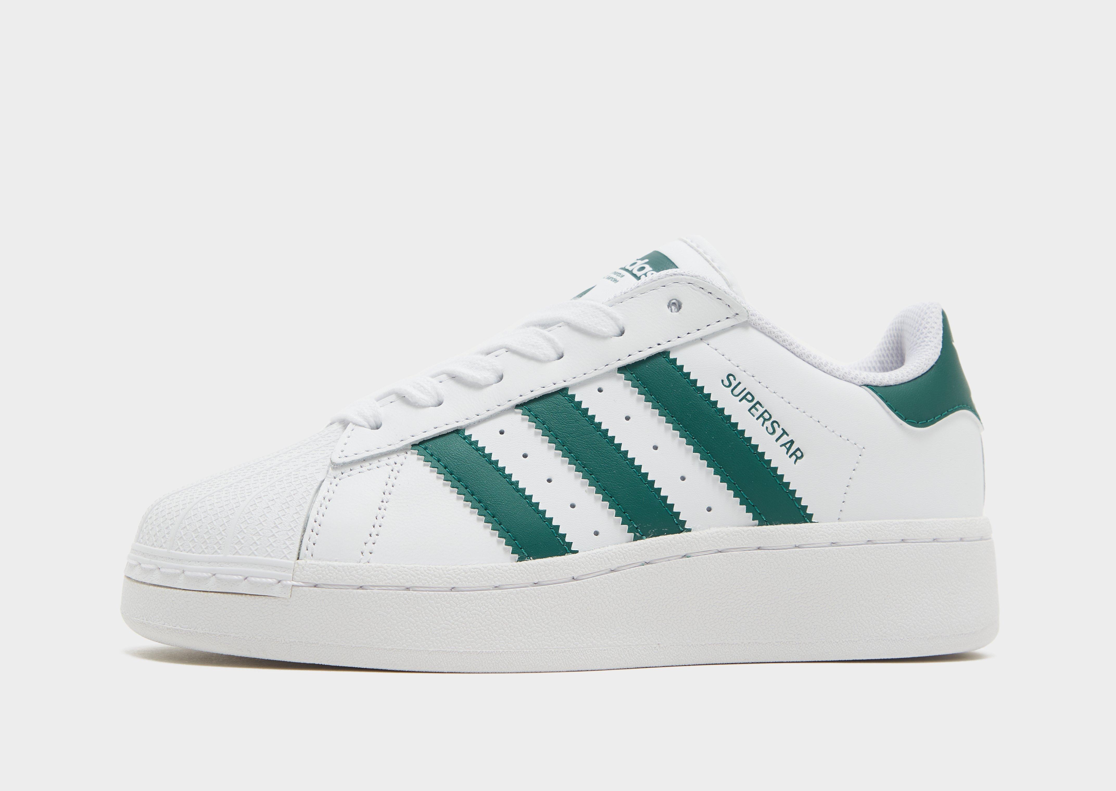 ADIDAS SUPERSTAR - GREEN - SIZE UK 7, EUR 40.5, CM 25.5 ***