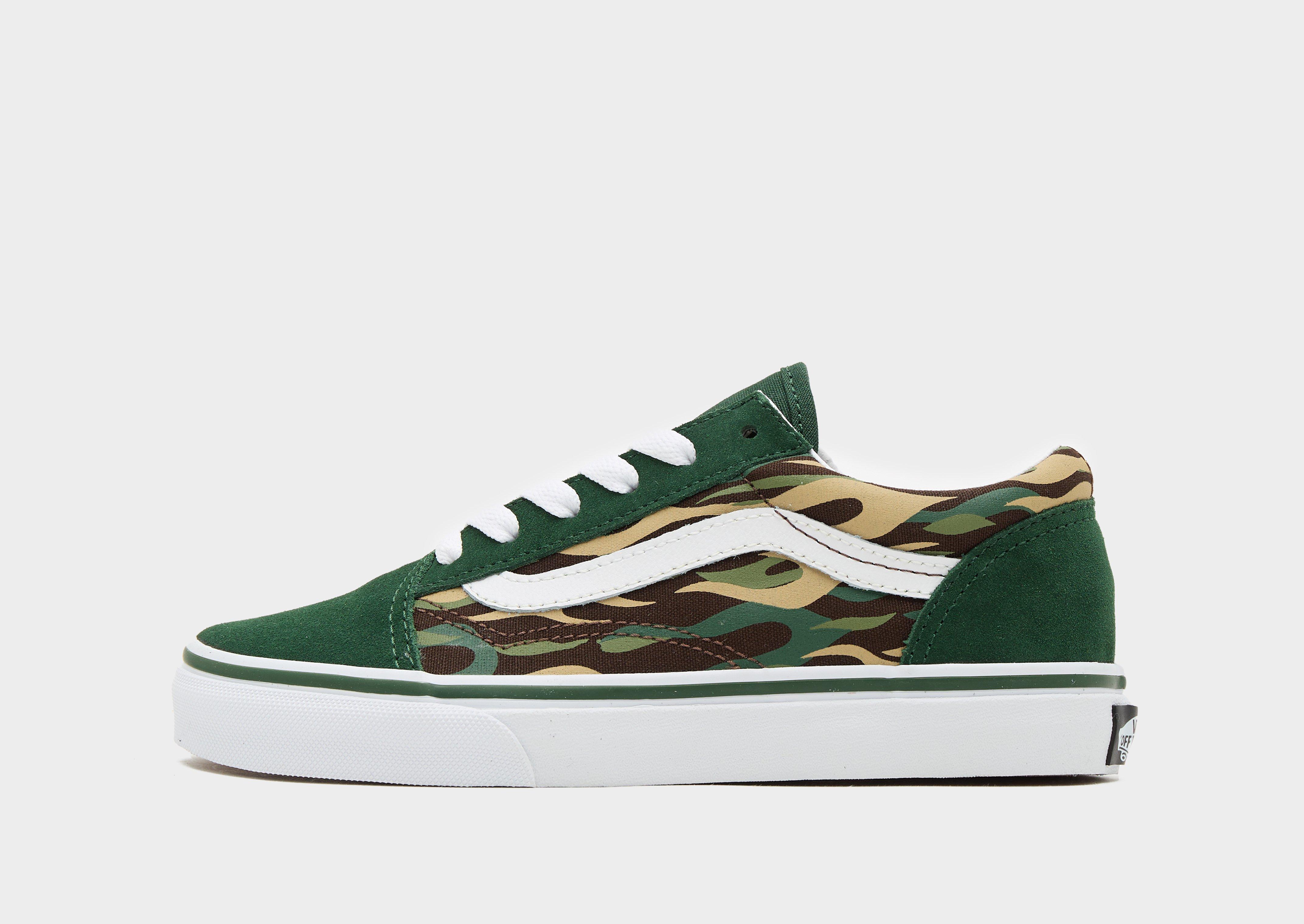 Vans old best sale school green