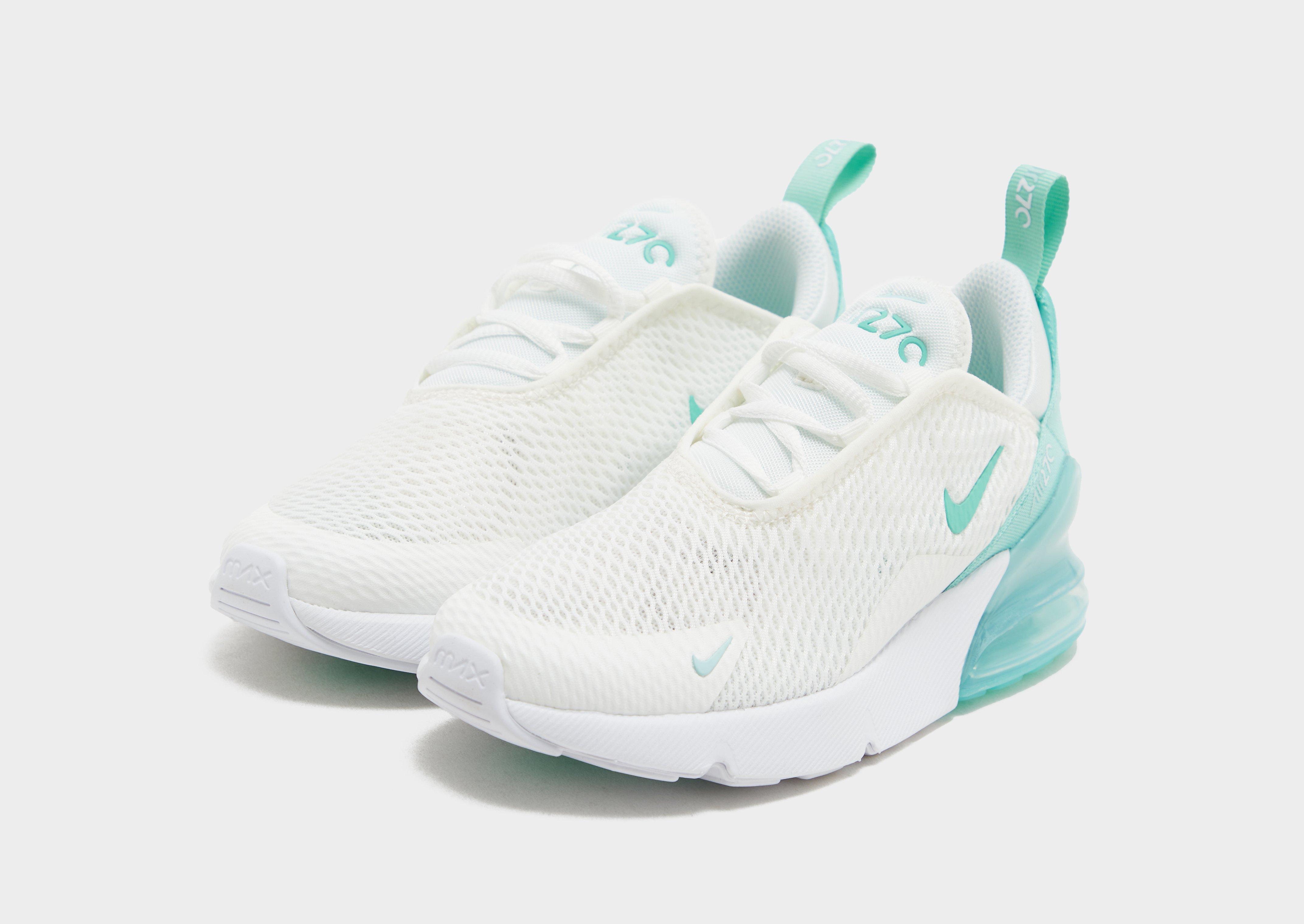 Nike air max 270 clearance junior white and pink