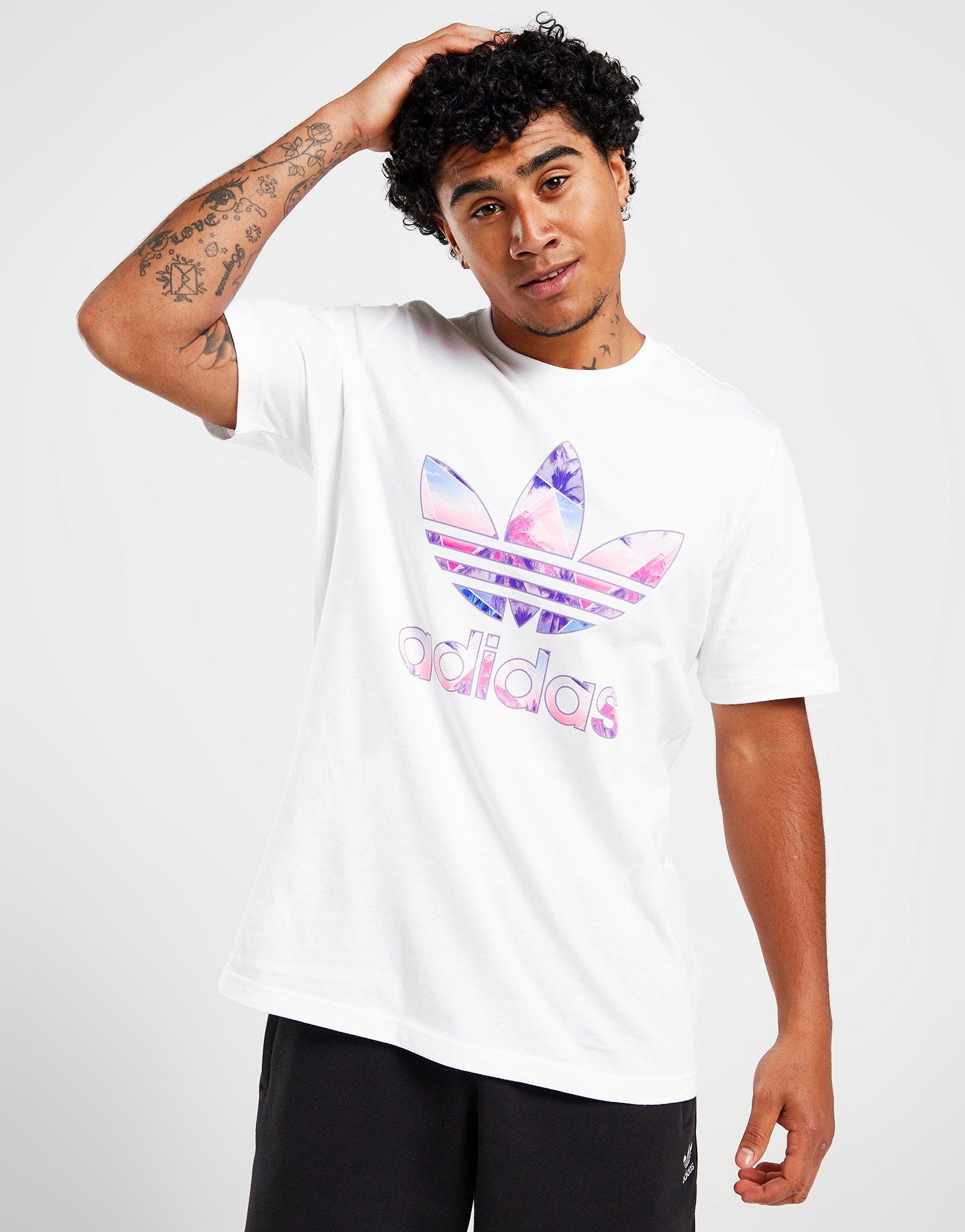 kraam geestelijke kopiëren White adidas Originals Palm Infill Trefoil T-Shirt | JD Sports UK