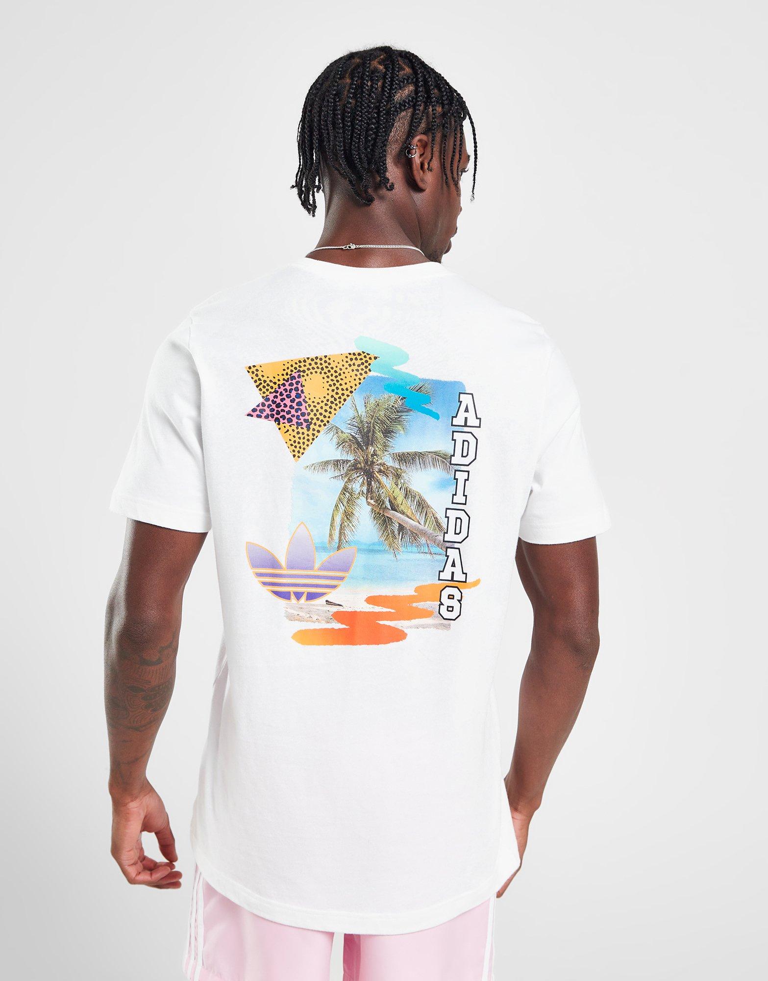 White adidas Originals Graphic Retro T Shirt JD Sports NZ