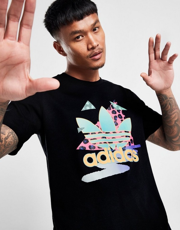 vergaan eend hoek Black adidas Originals Graphic Retro T-Shirt | JD Sports UK