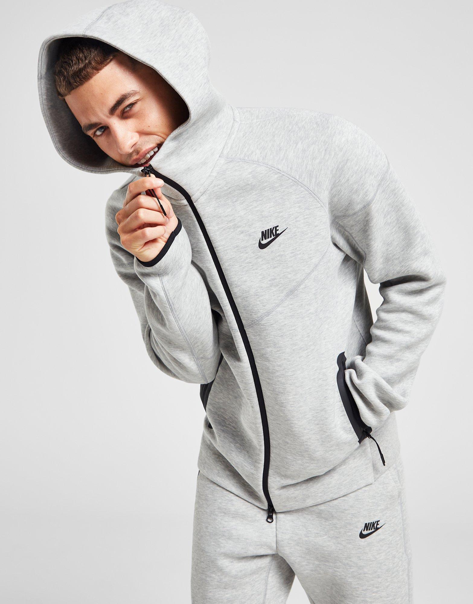 Grey Nike Tech Fleece Hoodie