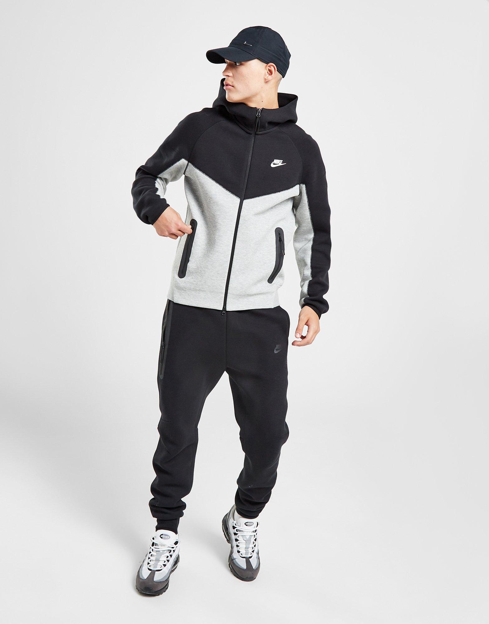 Grey Nike Tech Fleece Full Zip Hoodie Junior JD Sports, 53% OFF