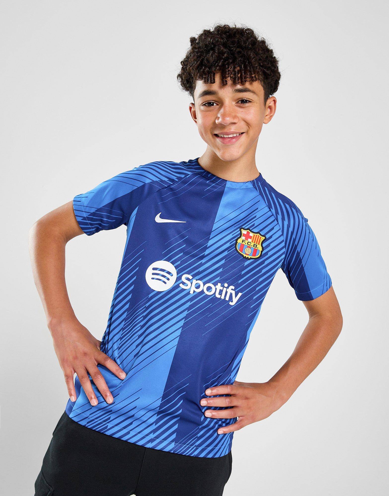 Blue Nike FC Barcelona Academy Pre Match Shirt - JD Sports Global