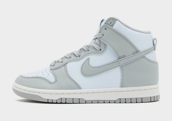 Nike Dunk High in Gray & Light Blue-White