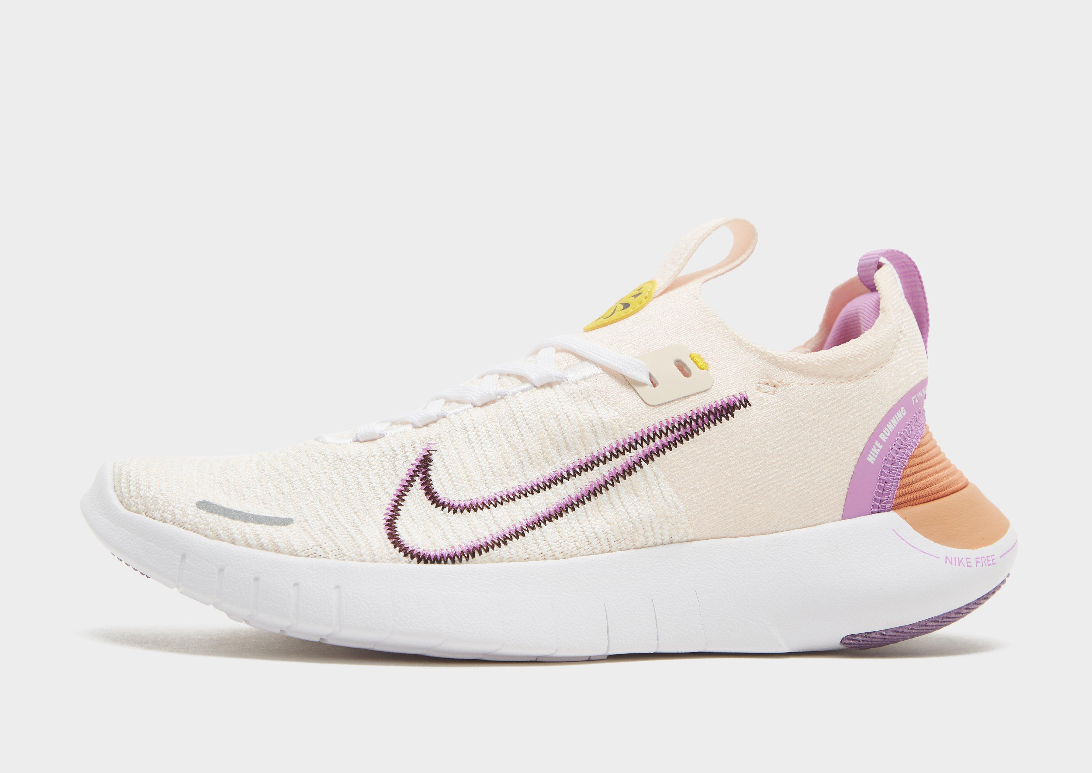 Nike free rn flyknit best sale white womens