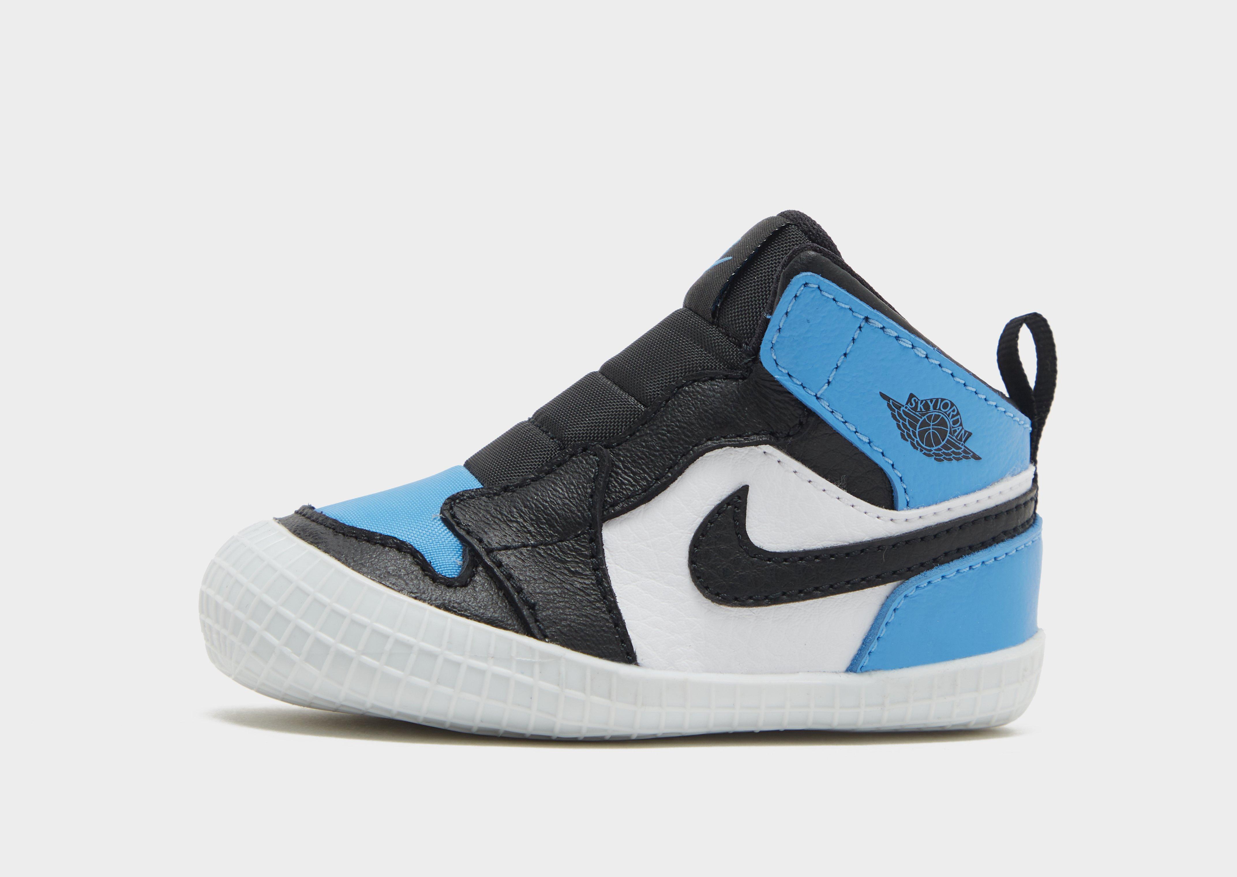 Blue Jordan 1 Baby Crib Bootie 'UNC Toe' | JD Sports Global - JD