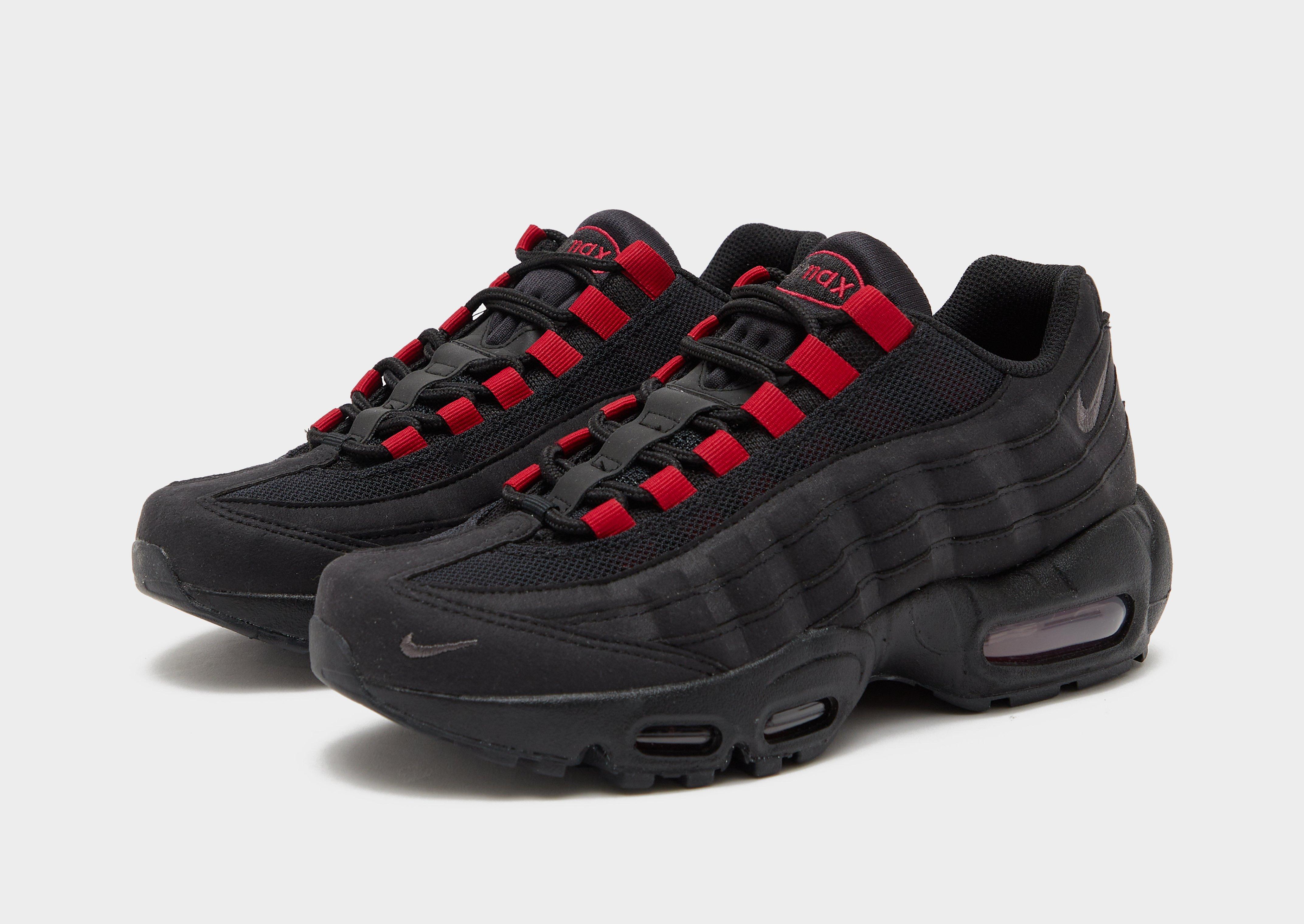 Nike air max 95 deals black and red