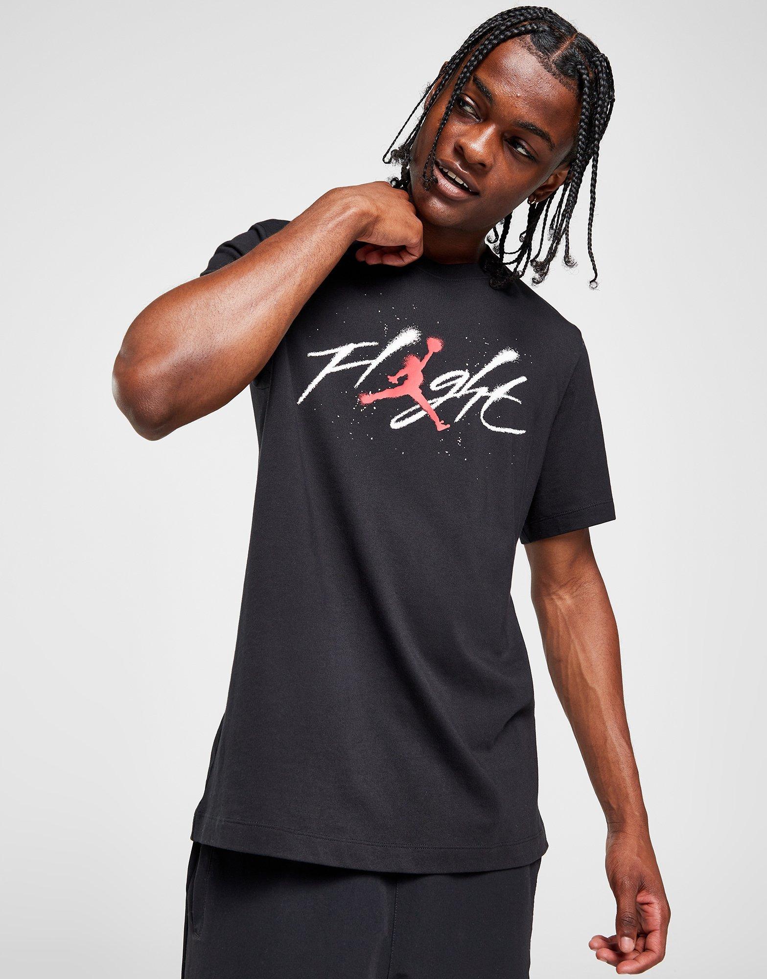 Black Jordan Flight Spray T-Shirt | JD Sports Global - JD Sports Global