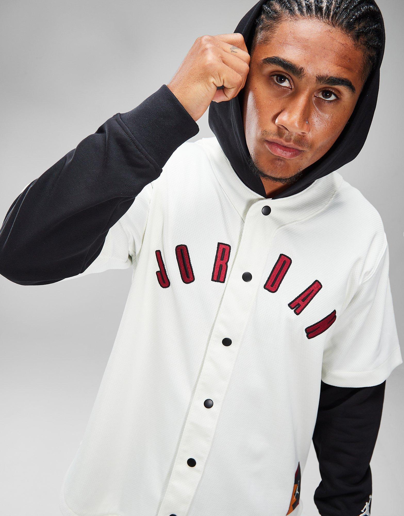 White Jordan MVP Base Hooded Top