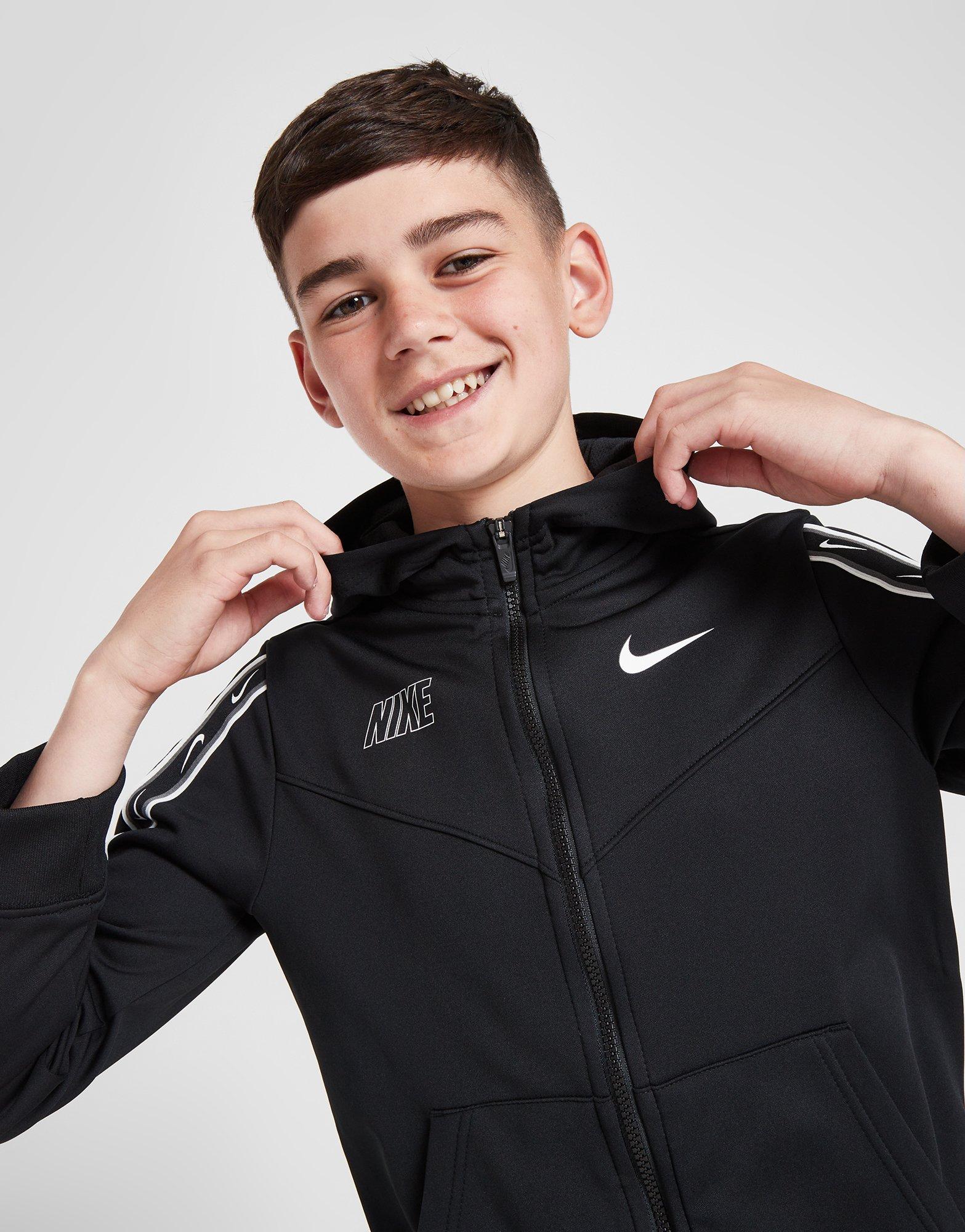 Nike tech poly top full zip hoodie