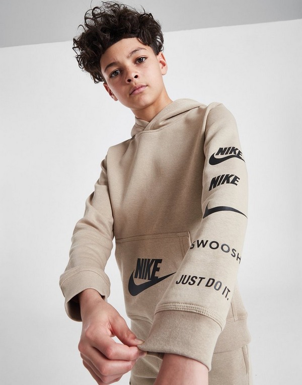 Nike Multi Logo Overhead Hoodie Junior