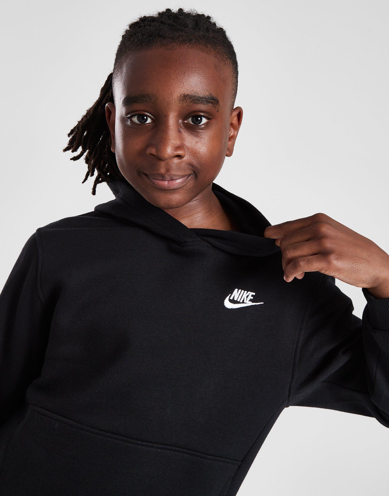 Black Nike Club Fleece Overhead Hoodie Junior JD Sports Global