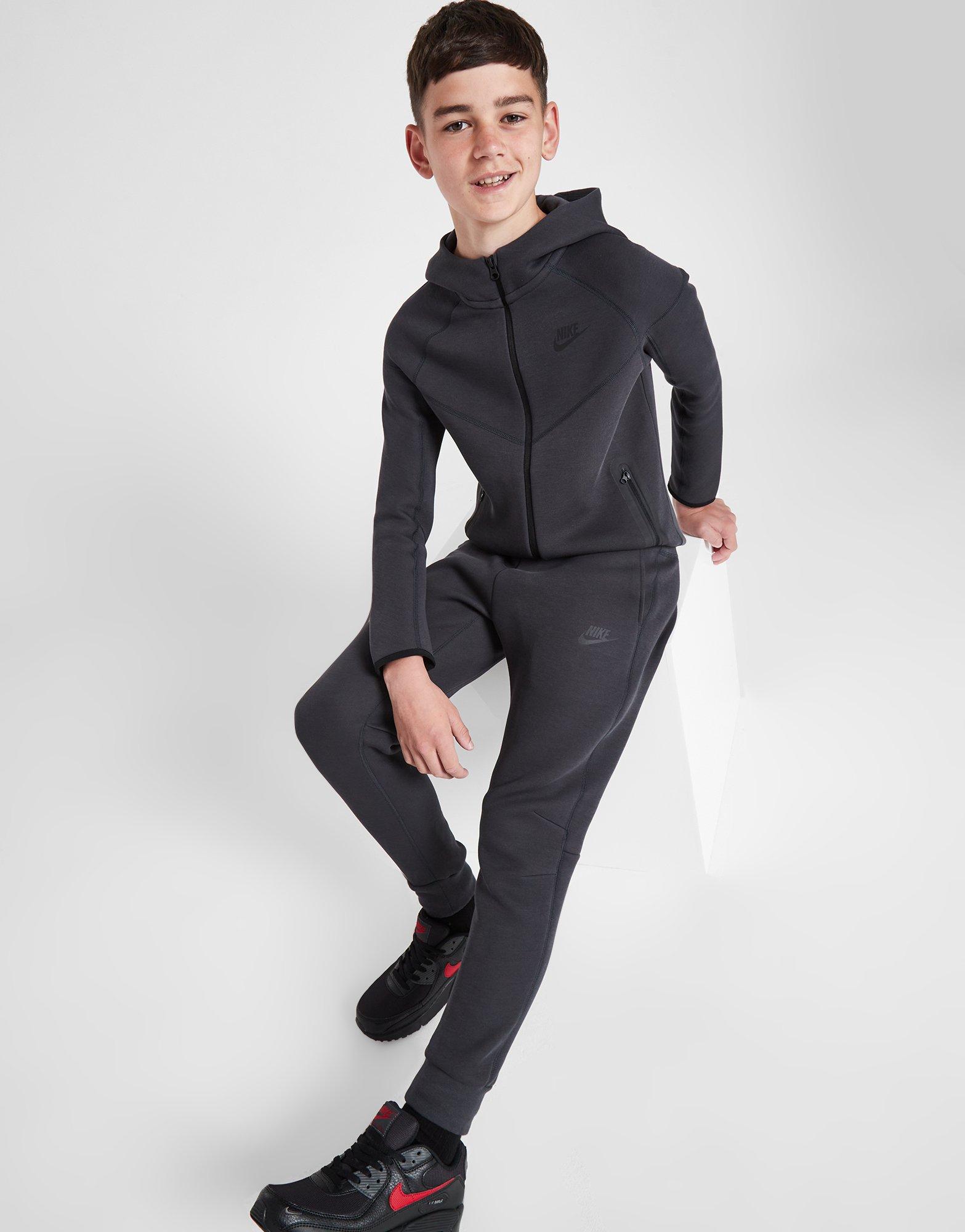 Nike Tech Fleece Junior Joggers - Grey/Black – Footkorner