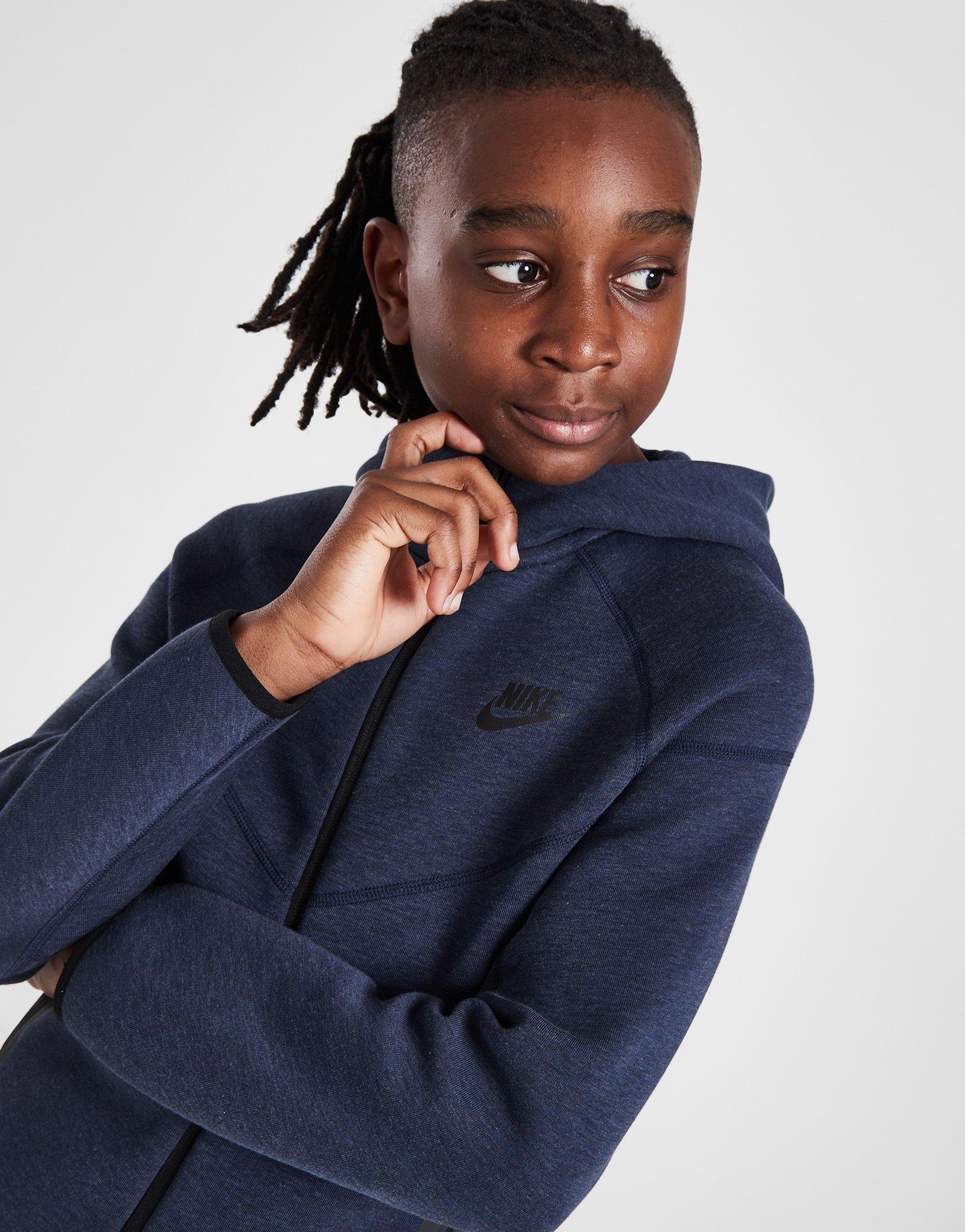 Blue Nike Tech Fleece Hoodie Junior - JD Sports Global