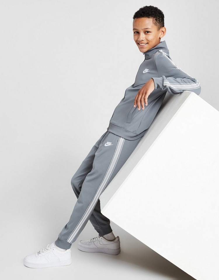 Grey Nike Tape Poly Tracksuit Junior | JD Sports UK