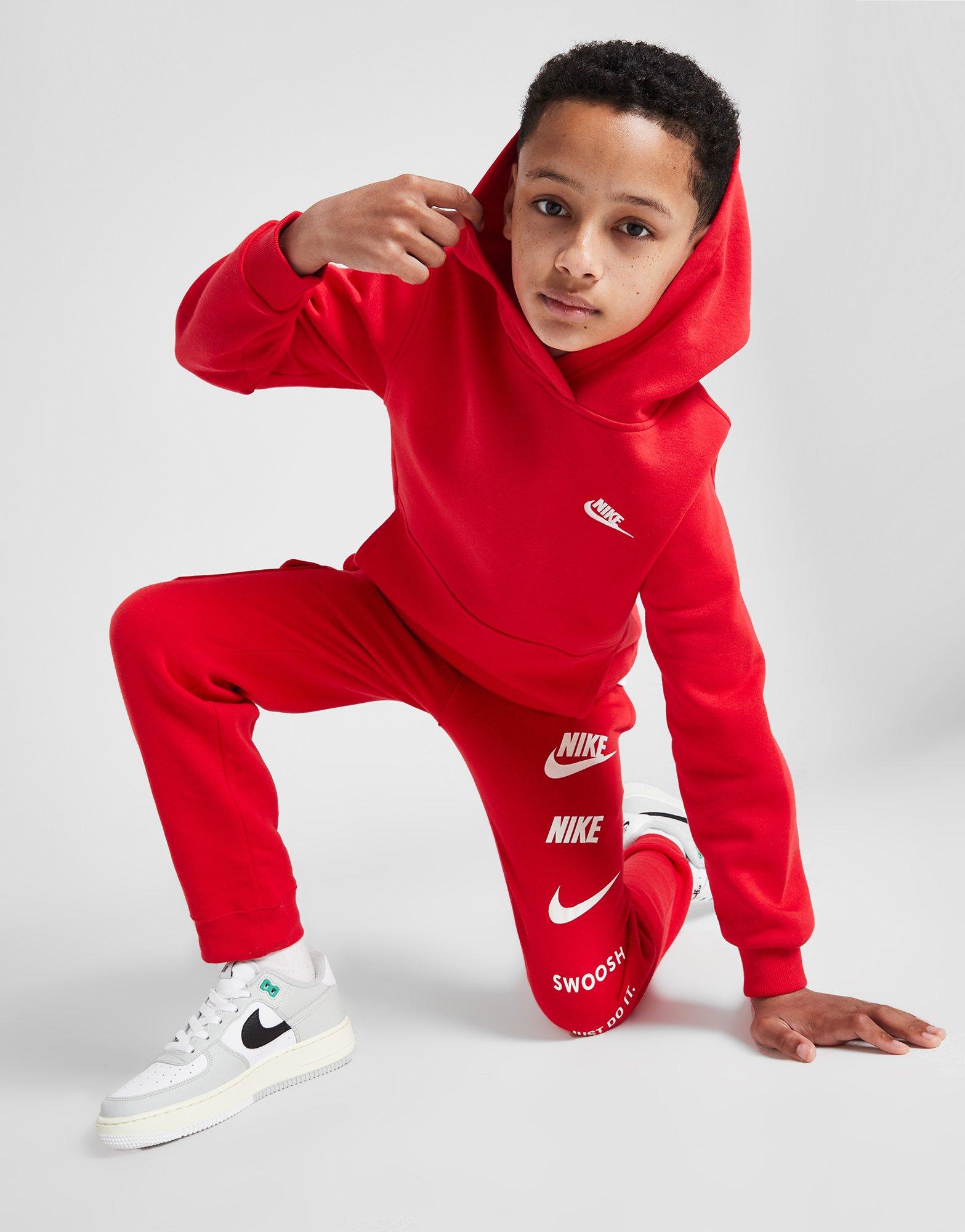 Nike Club Fleece Overhead Hoodie Junior Blanc JD Sports France