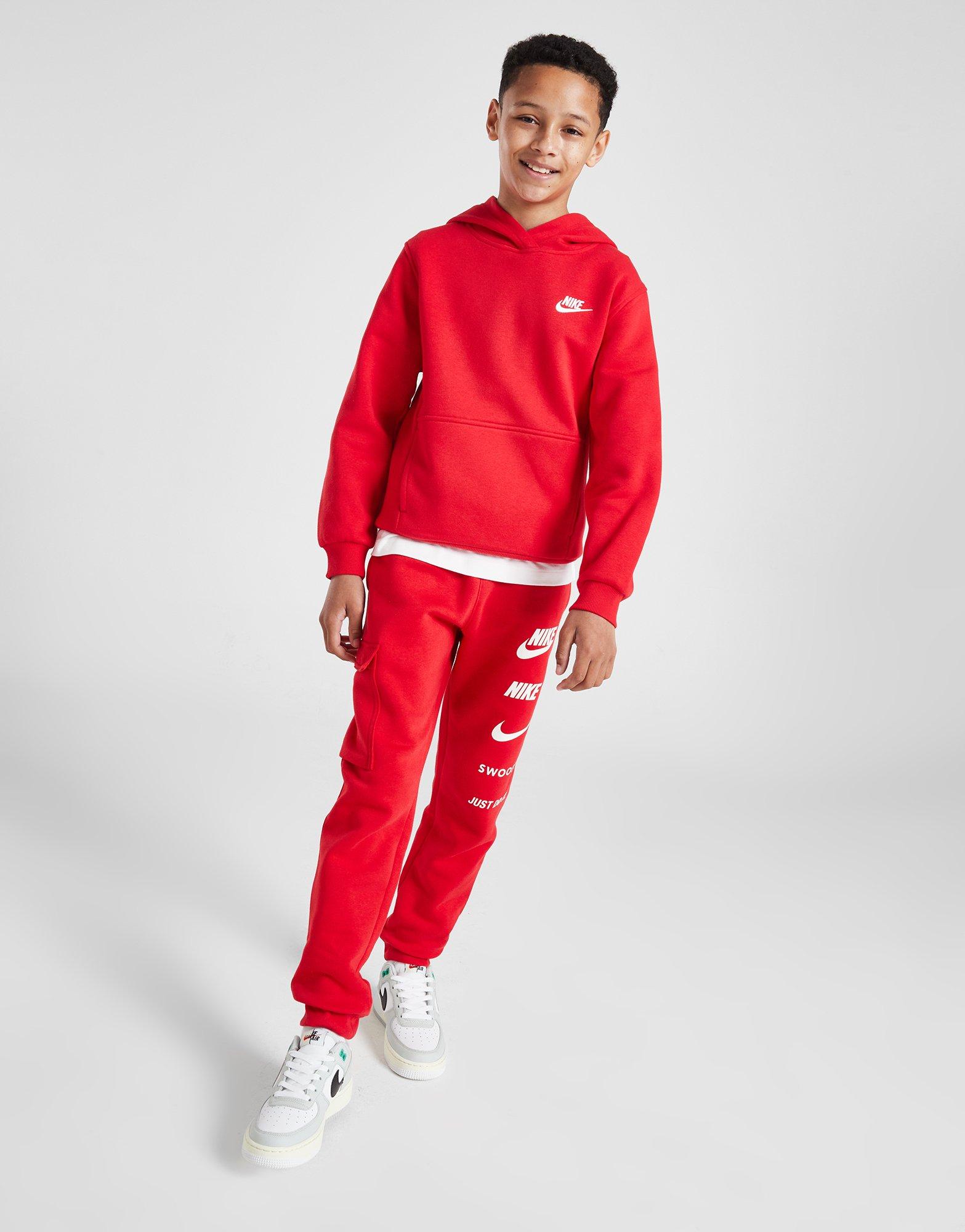 Nike red hoodie junior best sale