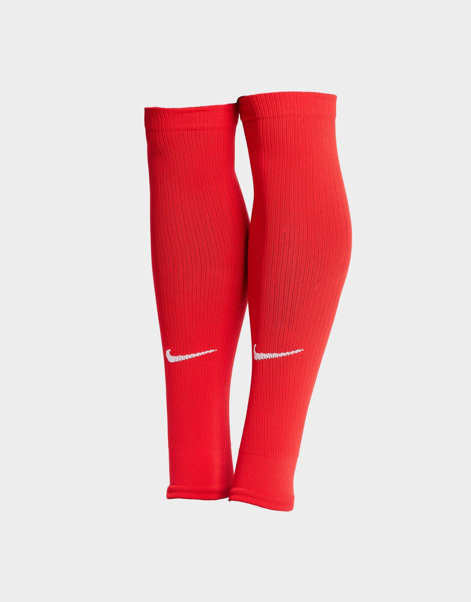 Nike medias de fútbol sin pie Squad en Rojo