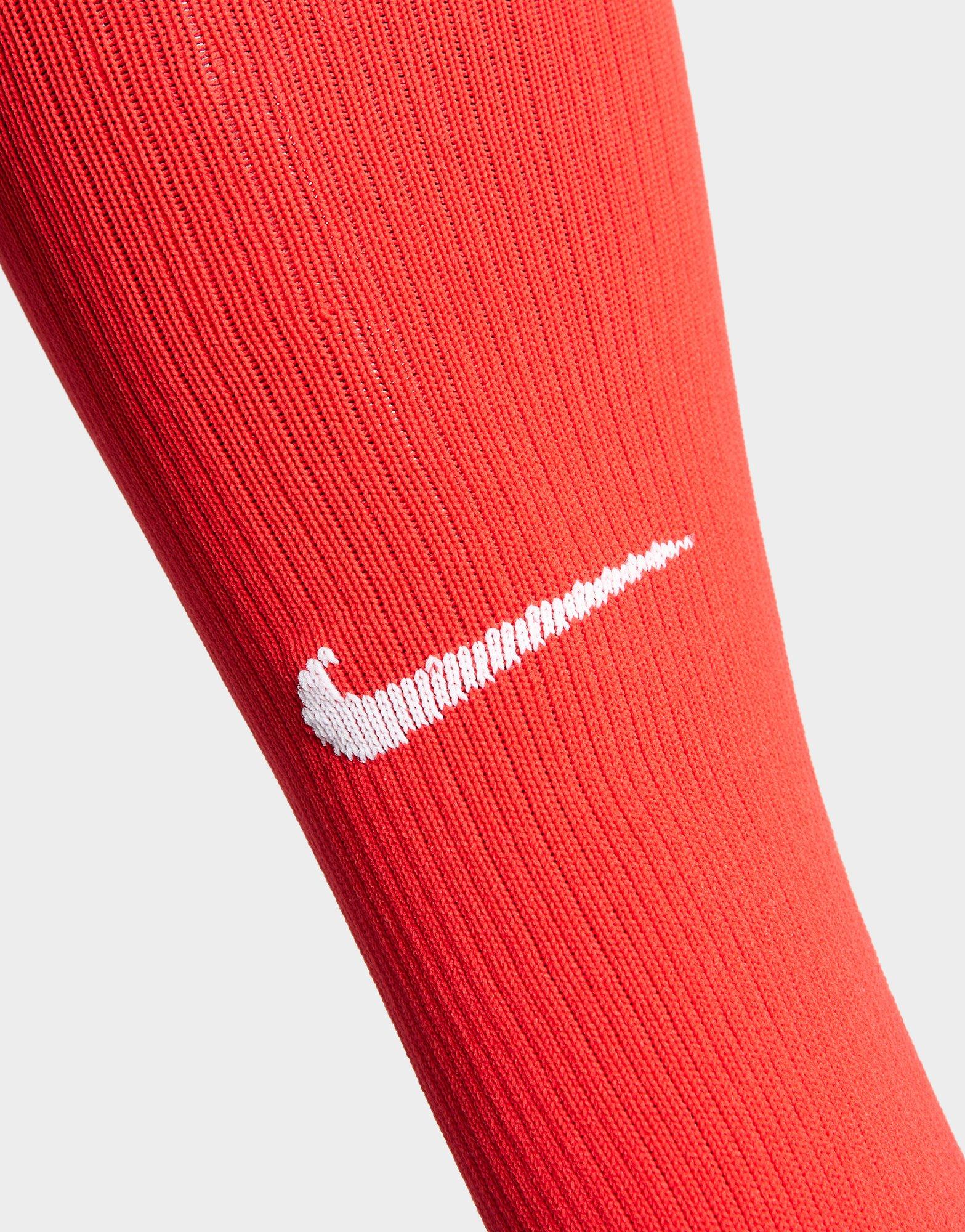 Nike medias de fútbol sin pie Squad en Rojo