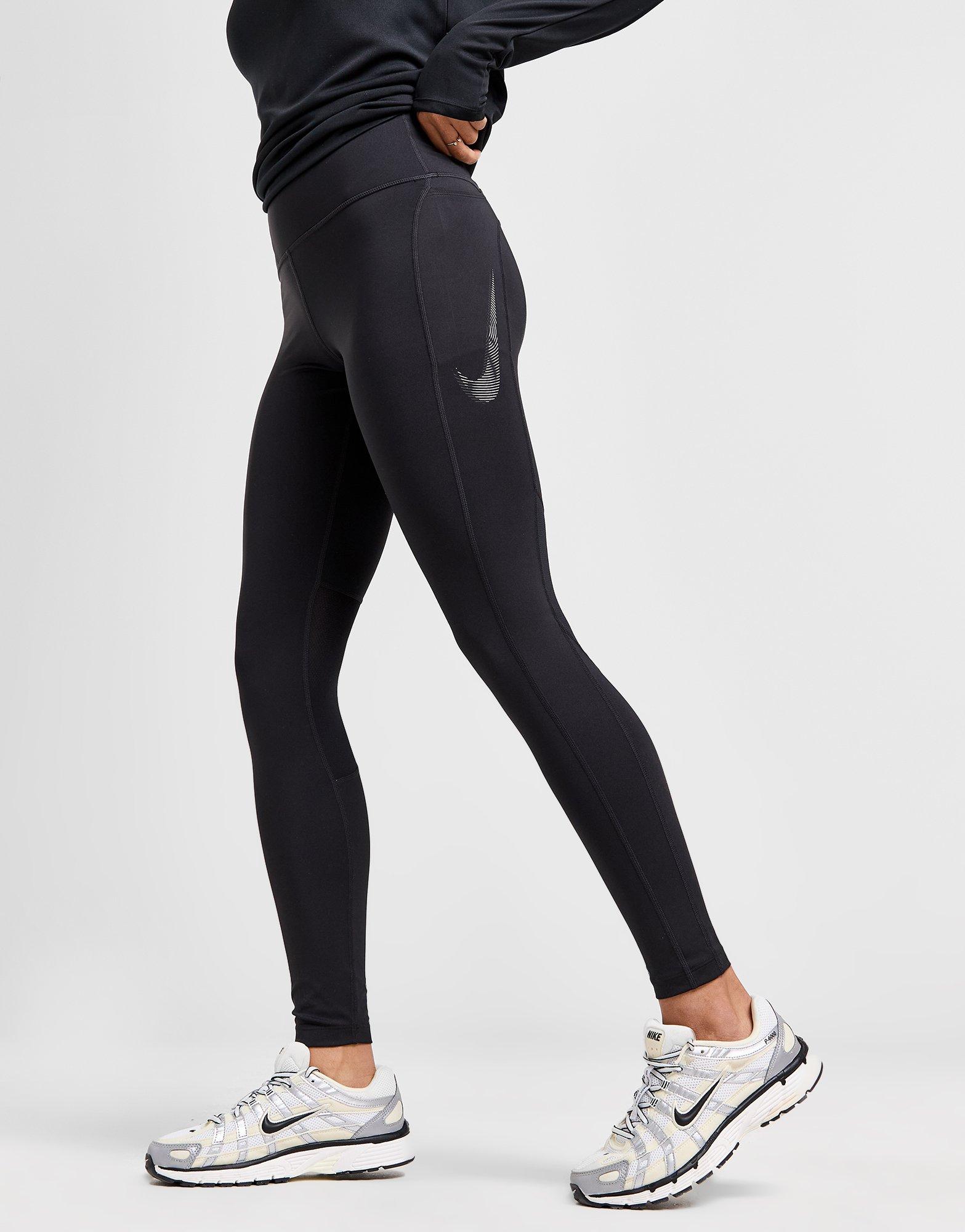 Black Nike Training Fast Swoosh Tights