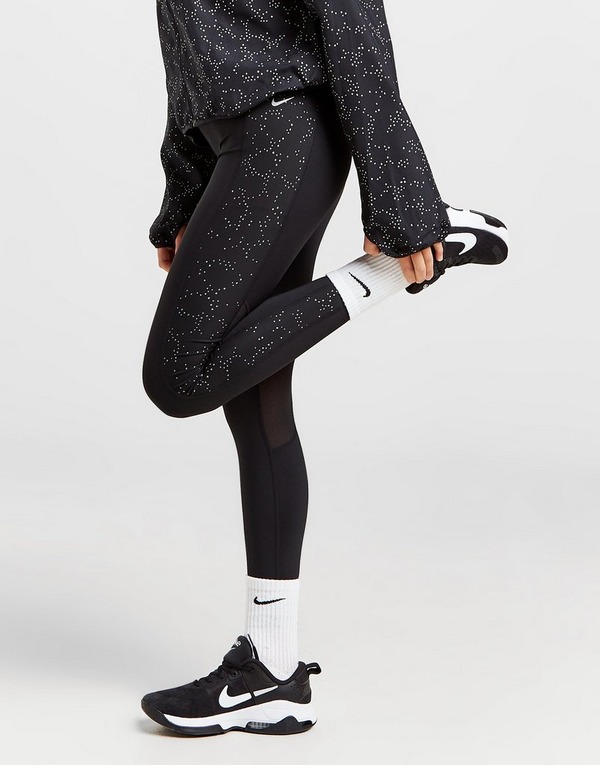 Nike Cut Out Knee Leggings Black, Size XL 20-22