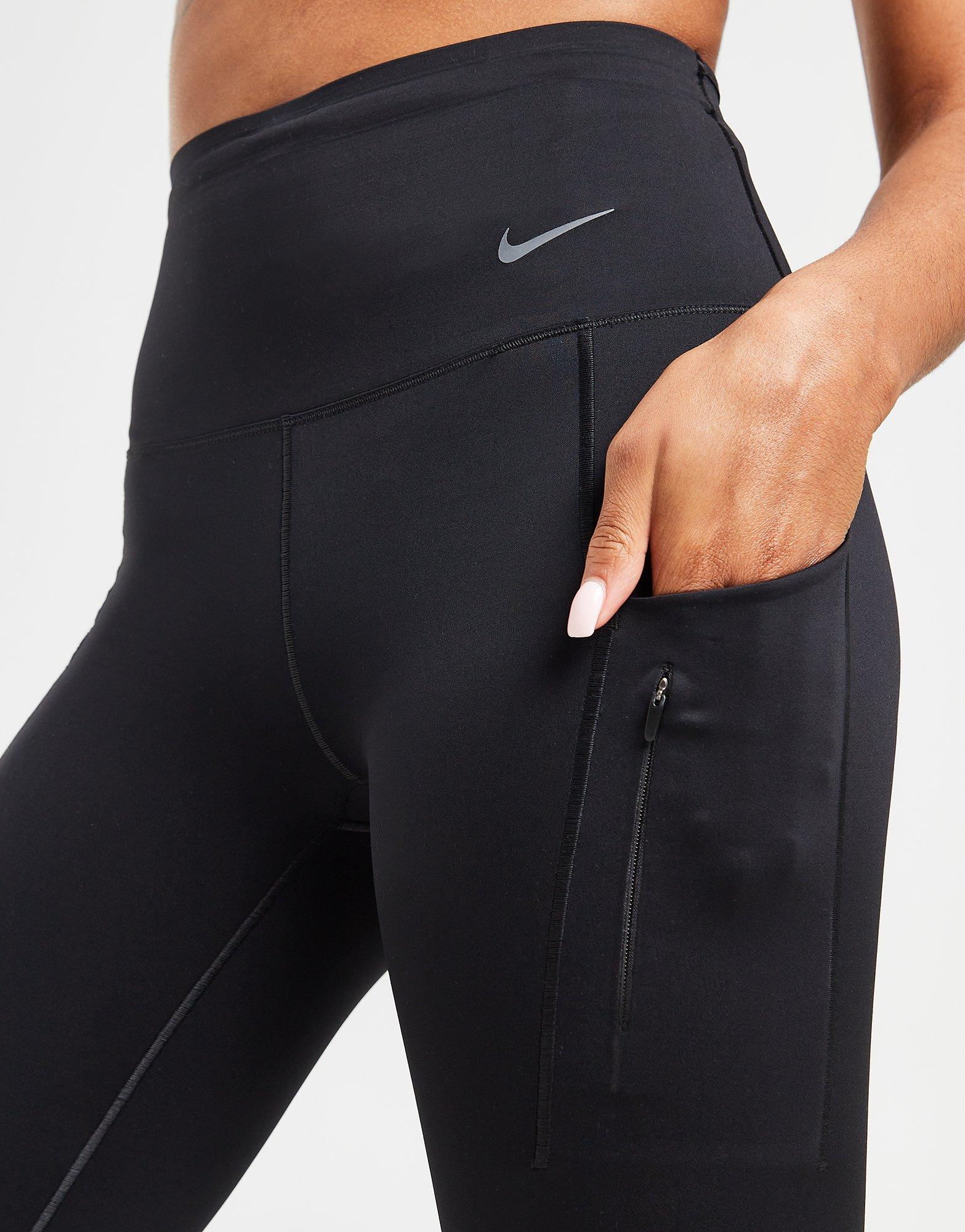 Nike Go kortere legging met hoge taille, zakken en complete ondersteuning  voor dames