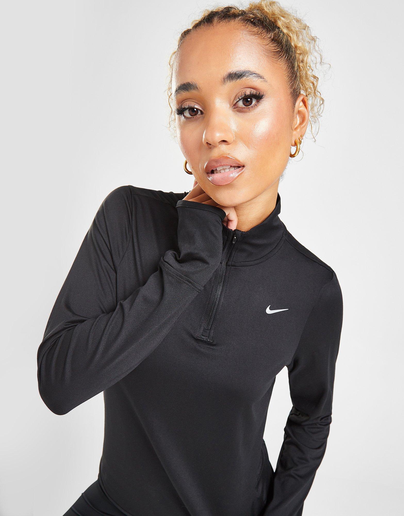 Nike Women's City Ready 1/4 Zip Training Jacket (Lime Green, Small)