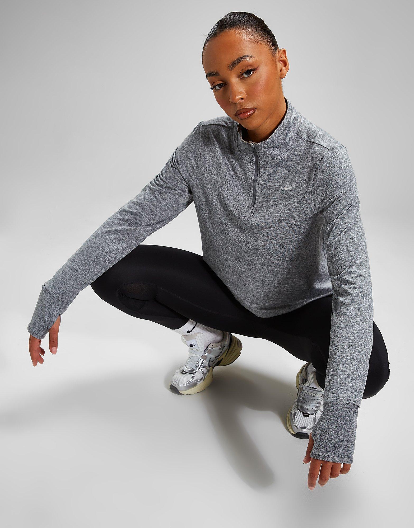 Grey Nike Running Element 1/4 Zip Top | JD Sports UK