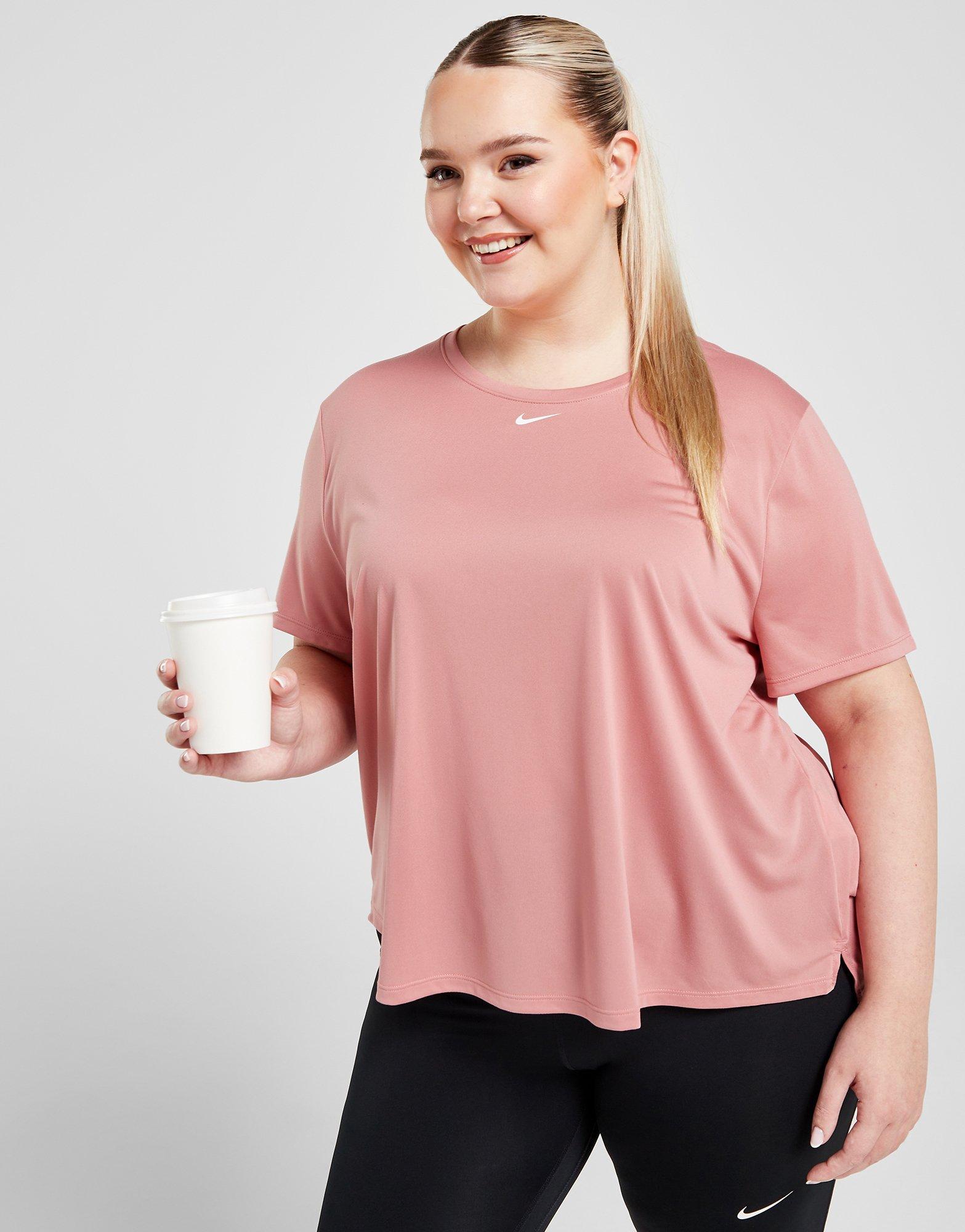 Pink Nike Plus Size DriFIT One TShirt JD Sports NZ