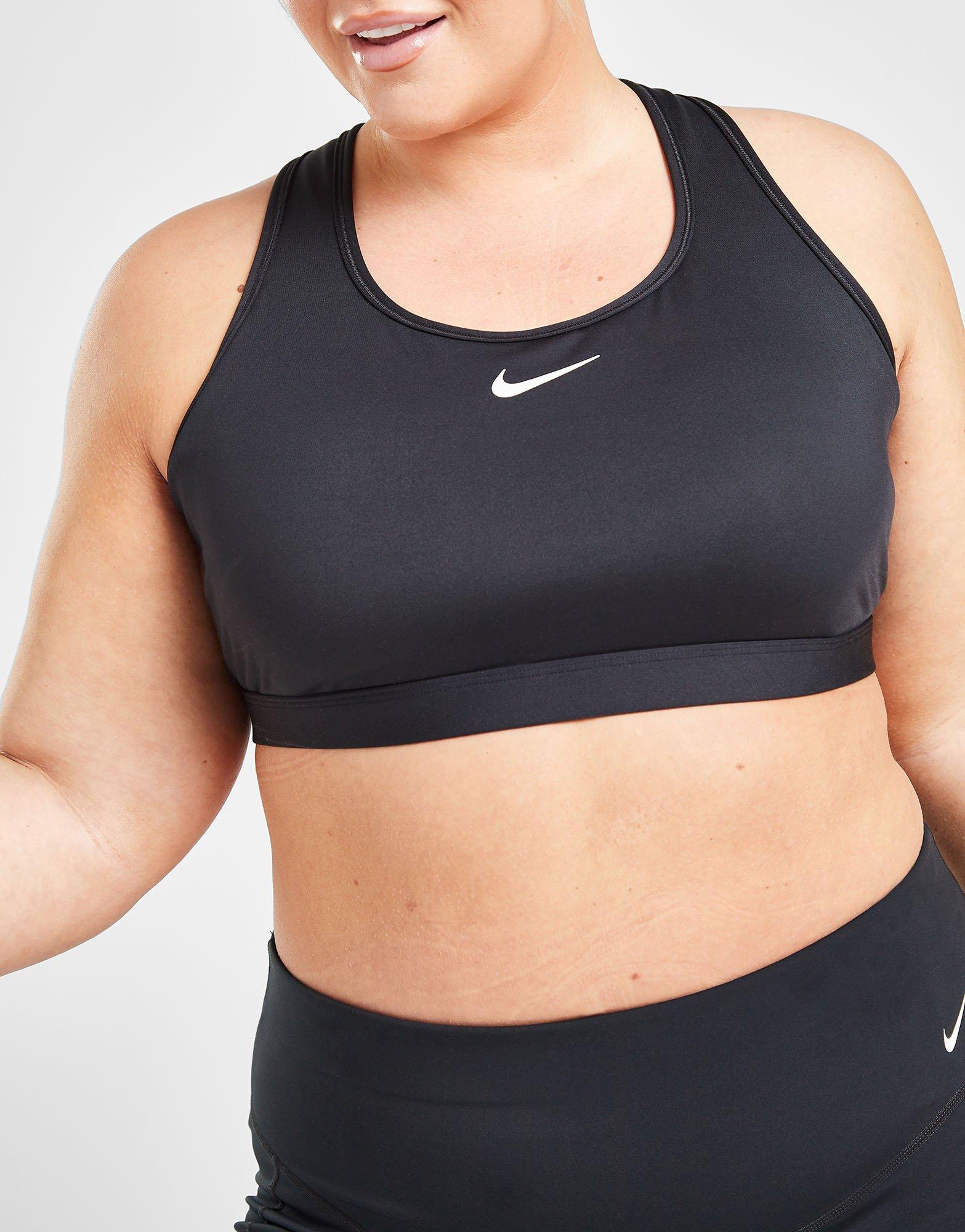 Black Nike Plus Size Swoosh Medium Support Bra