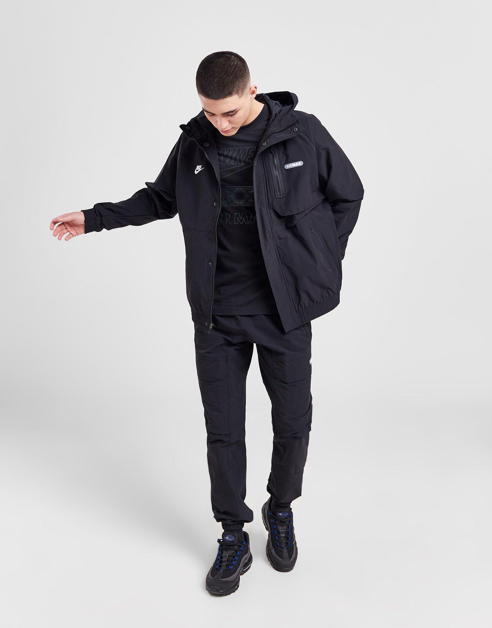 Black nike air on sale jacket