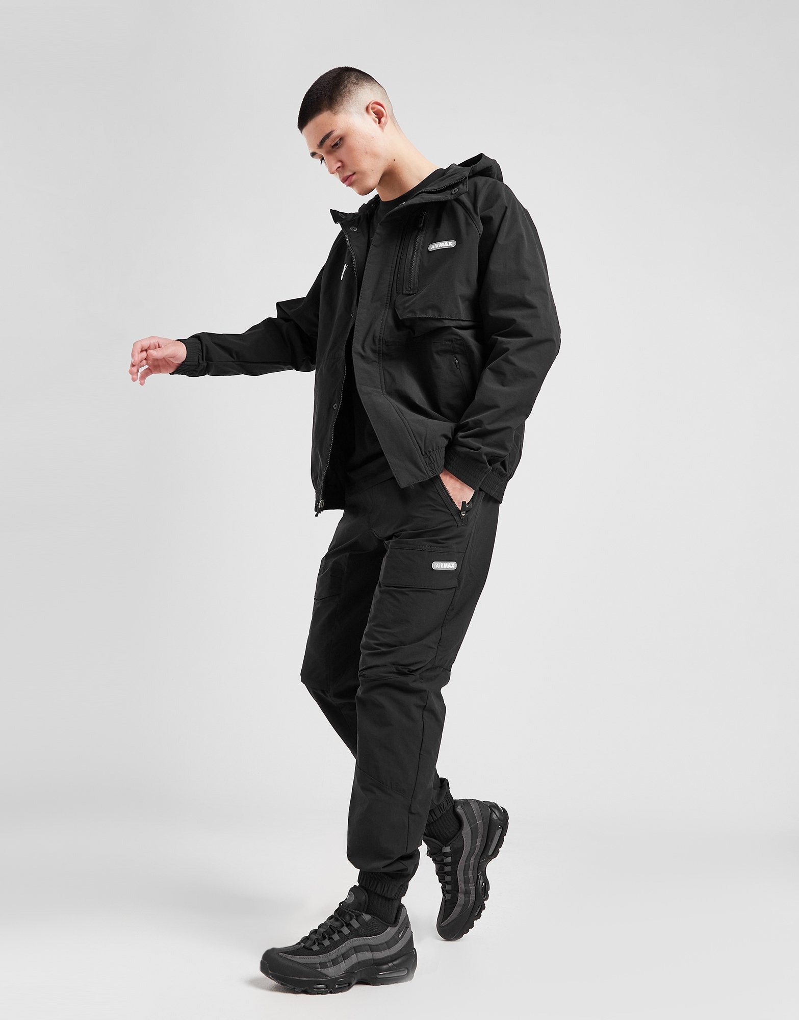Nike Air Max Woven Cargo Track Pants in Nero JD Sports